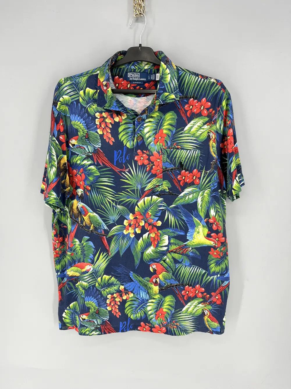 Band Tees Polo Ralph Lauren Men Classic Fit Hawaiian Tropical Parrot Size US L / EU 52-54 / 3 - 1 Thumbnail