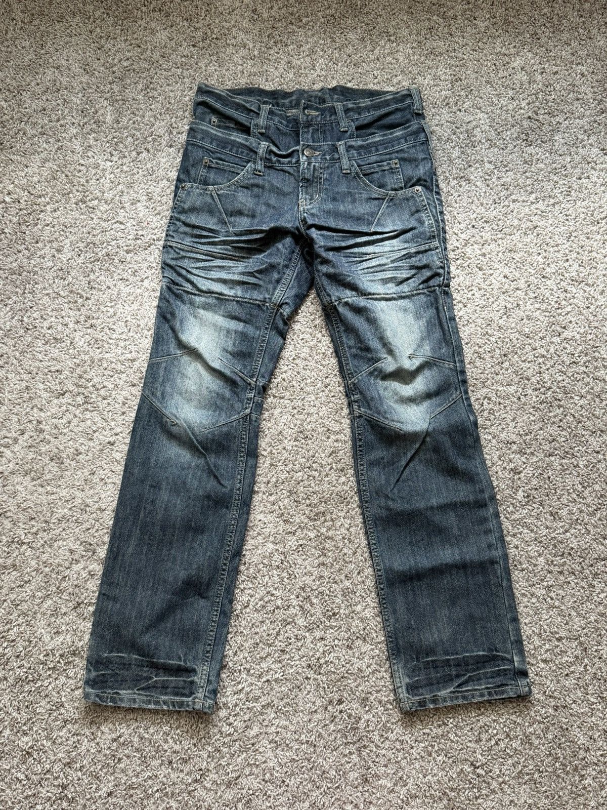 PPFM PPFM Double Waist Zip Jeans Size US 30 / EU 46 - 2 Thumbnail