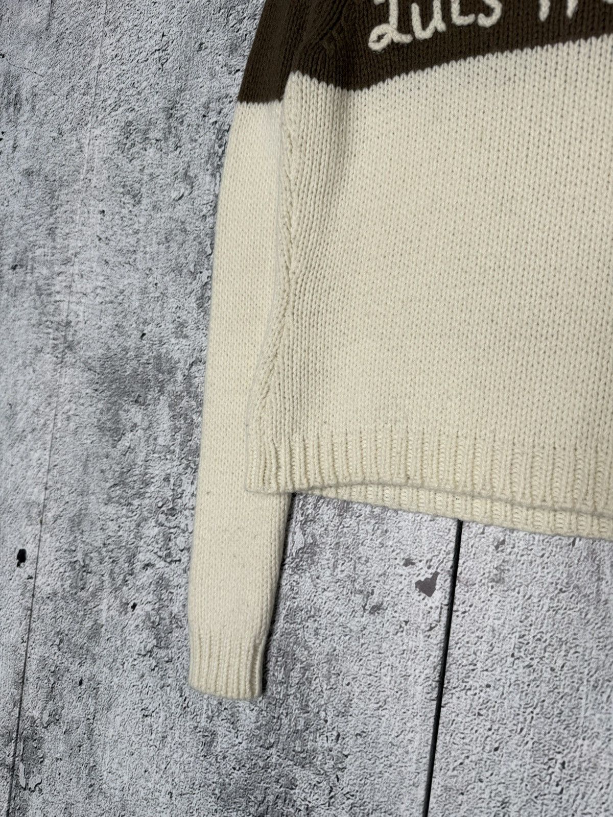 Vintage Luis Trenker Cream Wool Blend Knitted Shawl Collar Sweater Size XS / US 0-2 / IT 36-38 - 5 Thumbnail