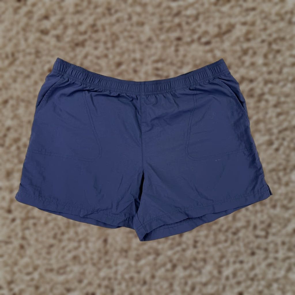 Vintage Columbia Shorts XL Blue Nylon Hiking Camping Fishing Women Size 40" / US 18 - 1 Thumbnail