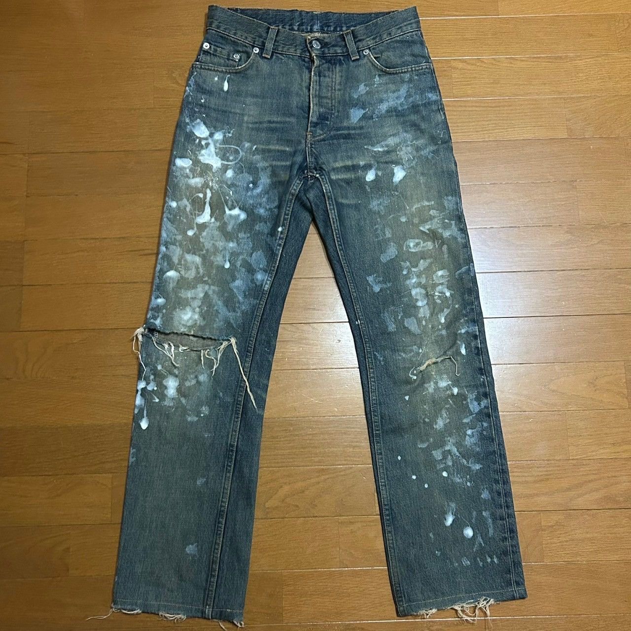 LANG , pants - paint 錆 HELMUT denim