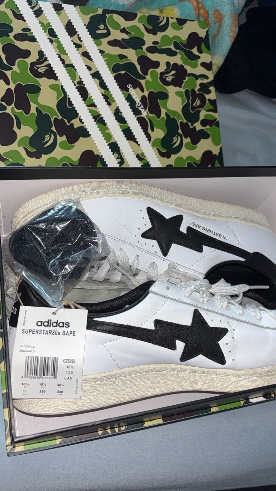 Adidas × Bape Adidas bape superstar Size US 11 / EU 44 - 1 Thumbnail