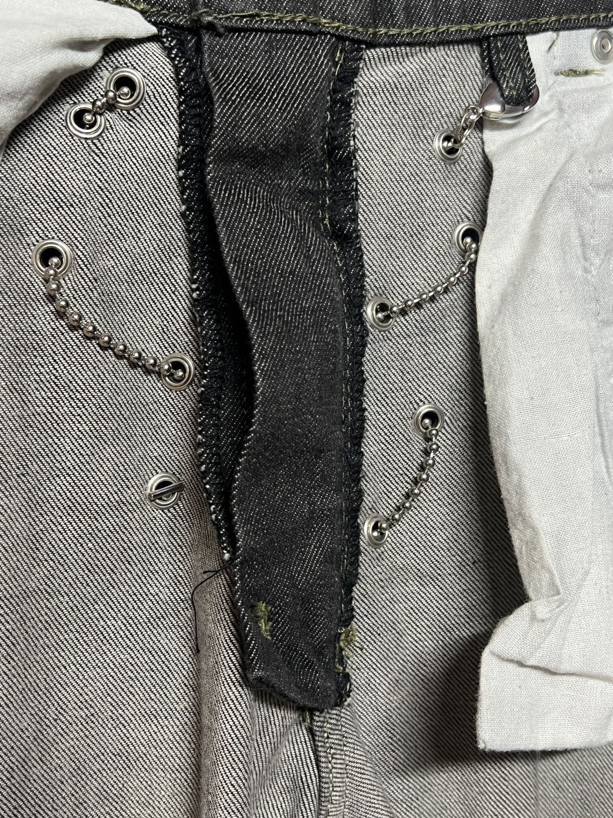 Helmut Lang 2004 helmut lang chain denim jean Size US 29 - 6 Thumbnail