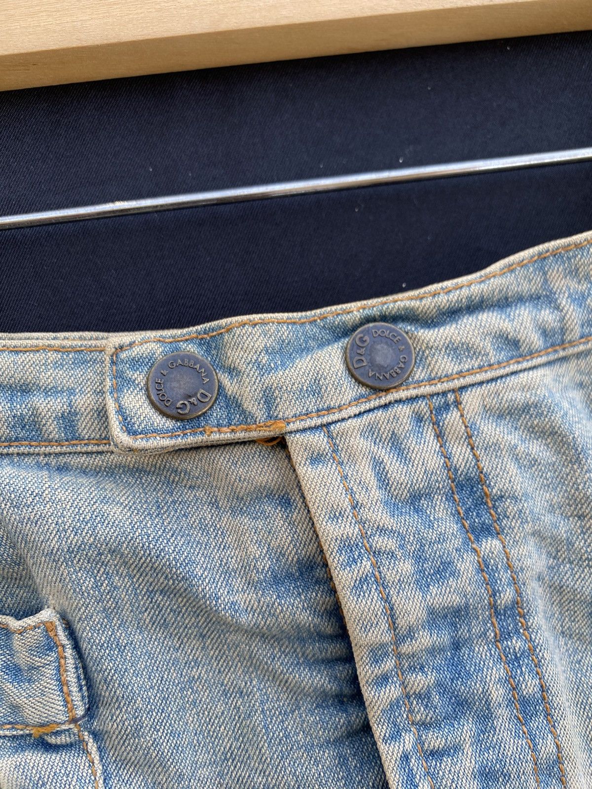 Dolce & Gabbana Rare Vintage Dolce & Gabbana Midi Jeans Skirt Size 26" / US 2 / IT 38 - 12 Thumbnail