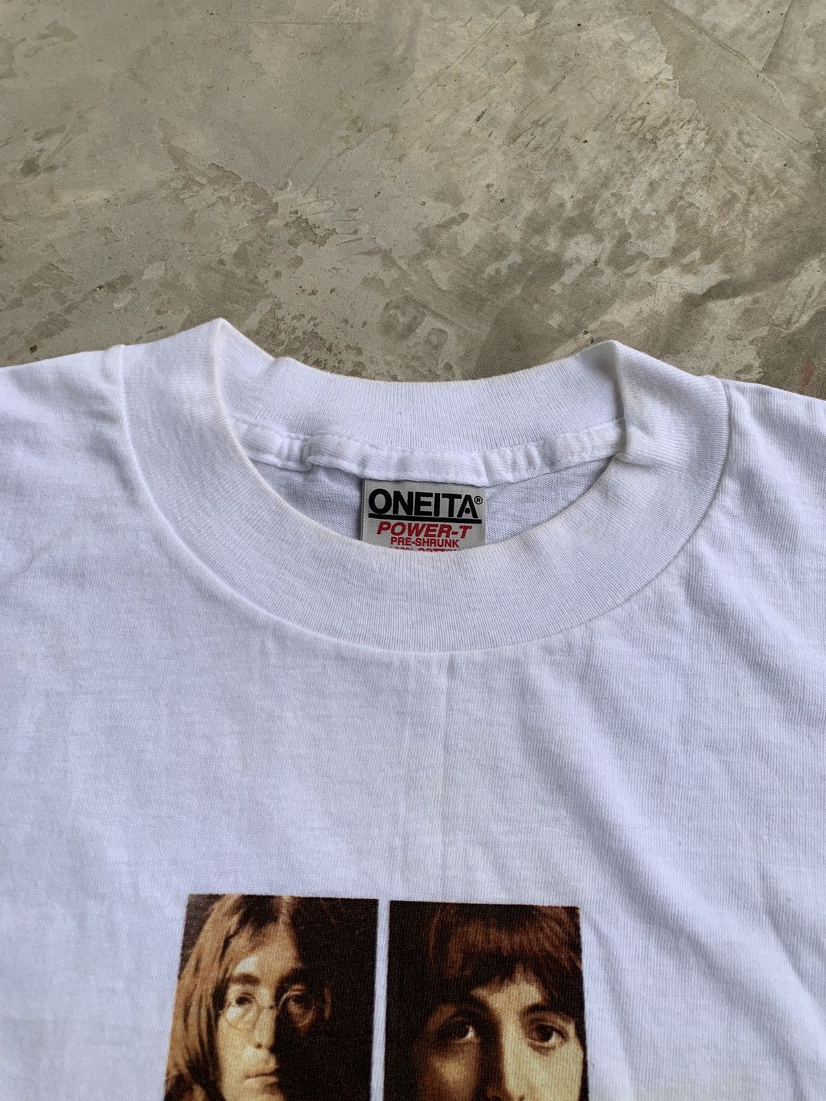 Band Tees × Vintage VINTAGE 90s THE BEATLES WHITE ALBUM T- SHIRT Size US L / EU 52-54 / 3 - 4 Thumbnail