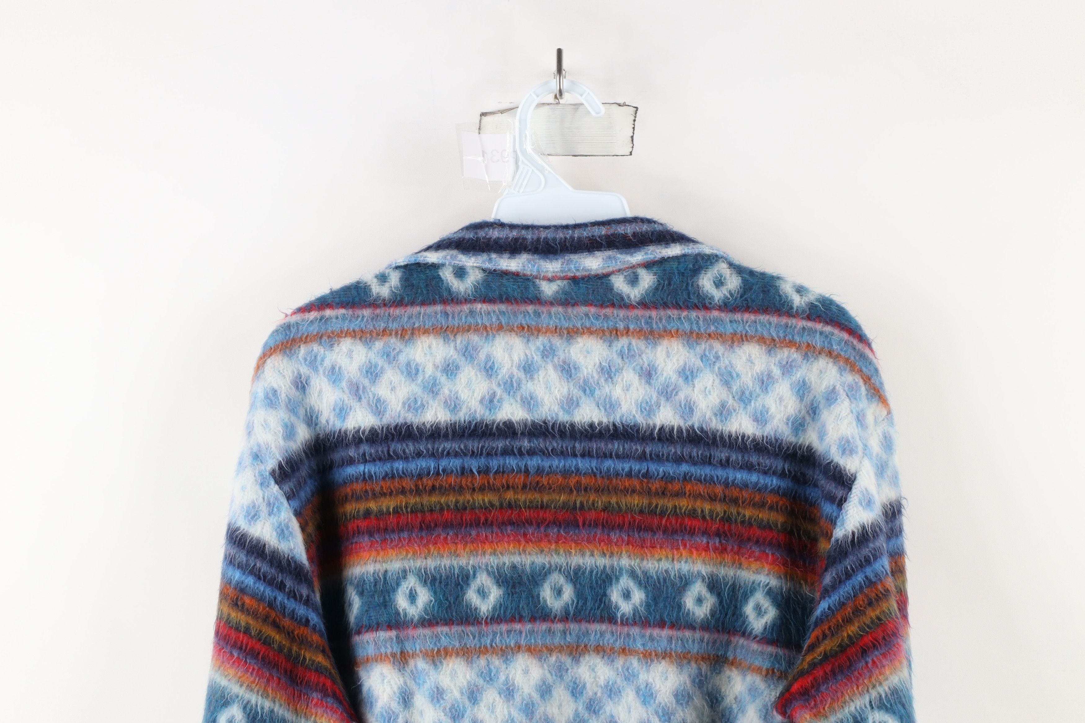 Vintage Vintage 90s Streetwear Southwestern Shag Collared Sweater Size US M / EU 48-50 / 2 - 10 Thumbnail