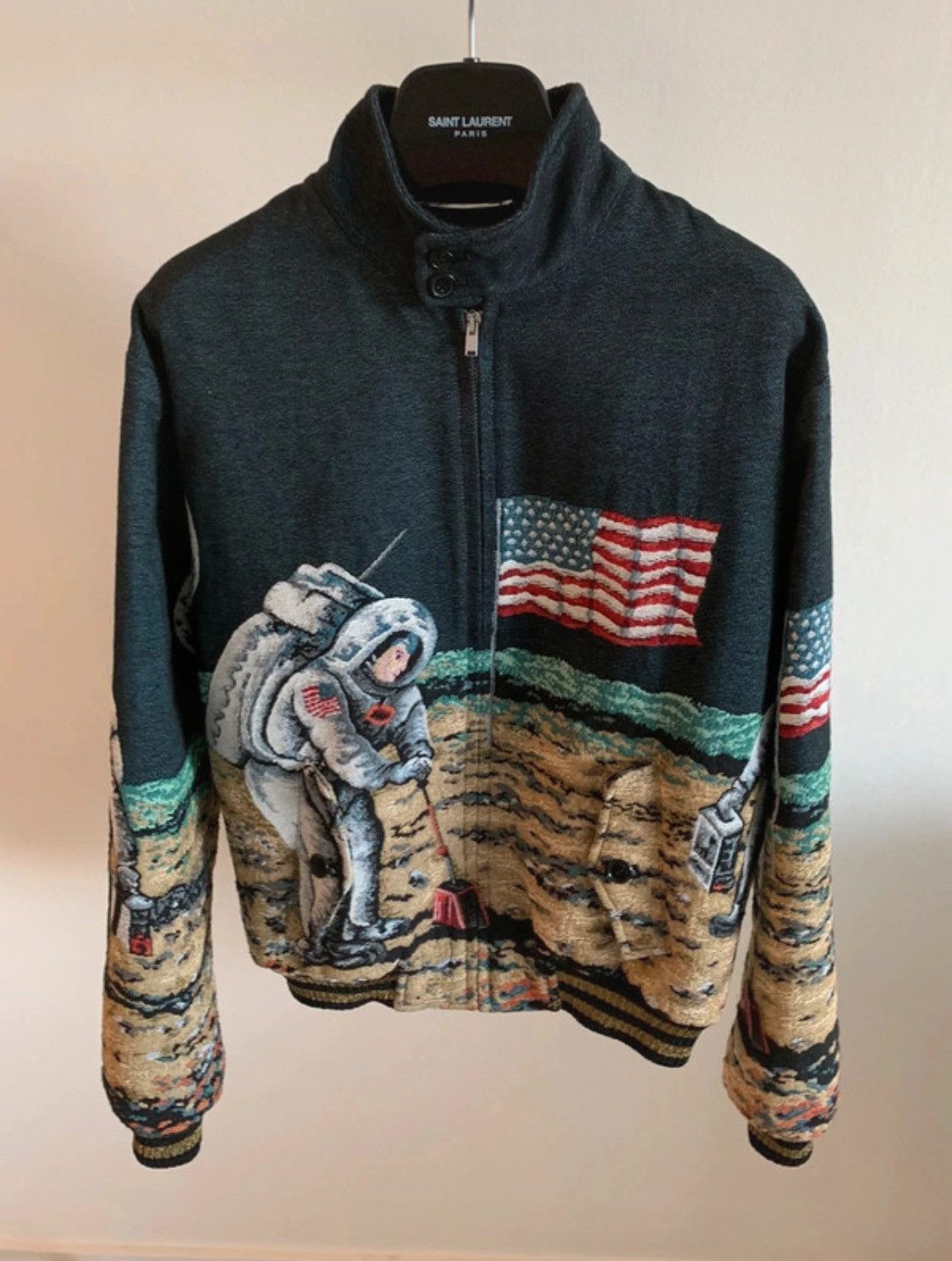 Hedi Slimane × Saint Laurent Paris SS16 Moon Landing Bomber Size US S / EU 44-46 / 1 - 1 Thumbnail