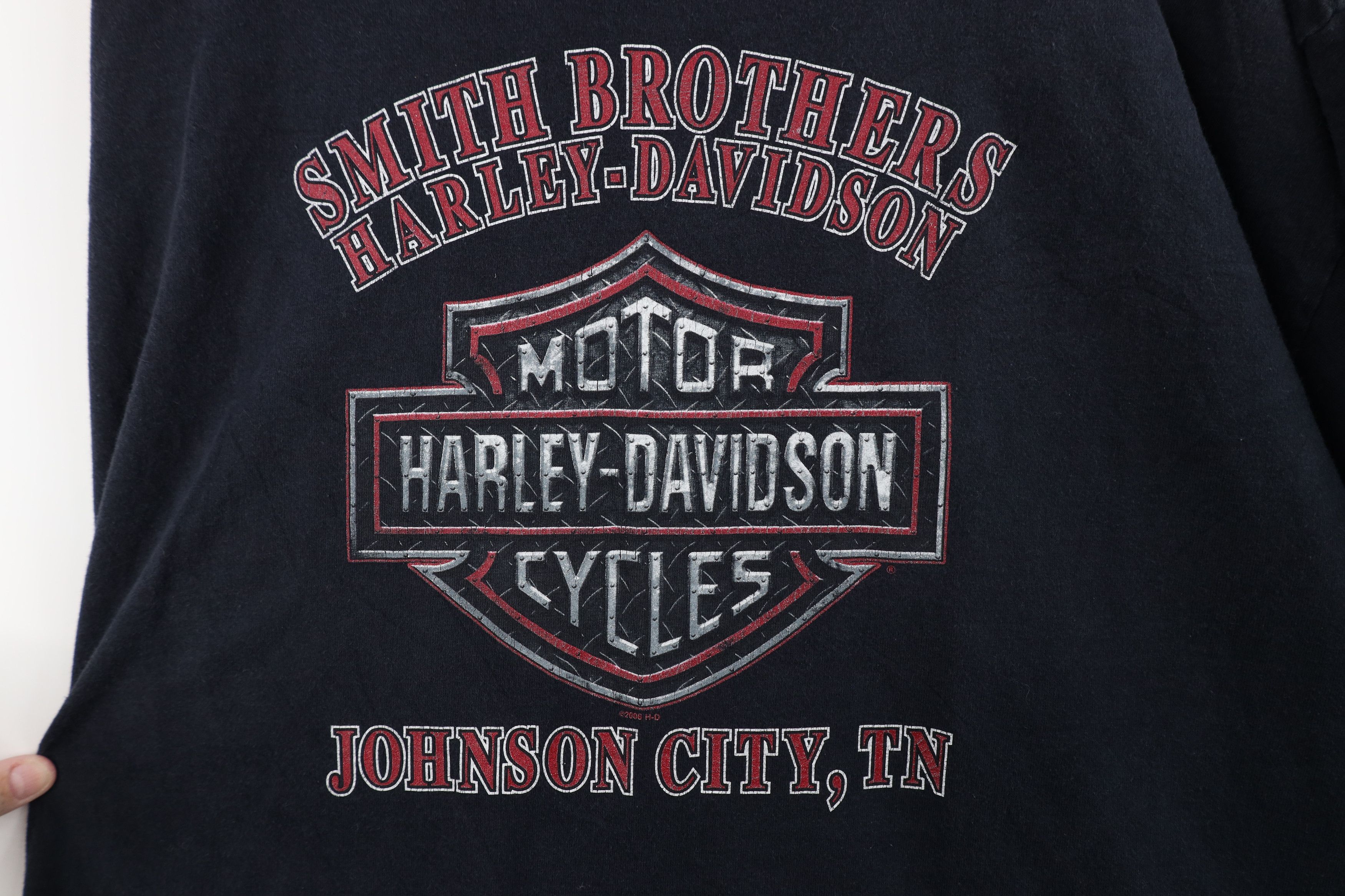 Harley Davidson Vintage Y2K Harley Davidson Fire Flames T-Shirt Black USA Size US XXL / EU 58 / 5 - 11 Thumbnail