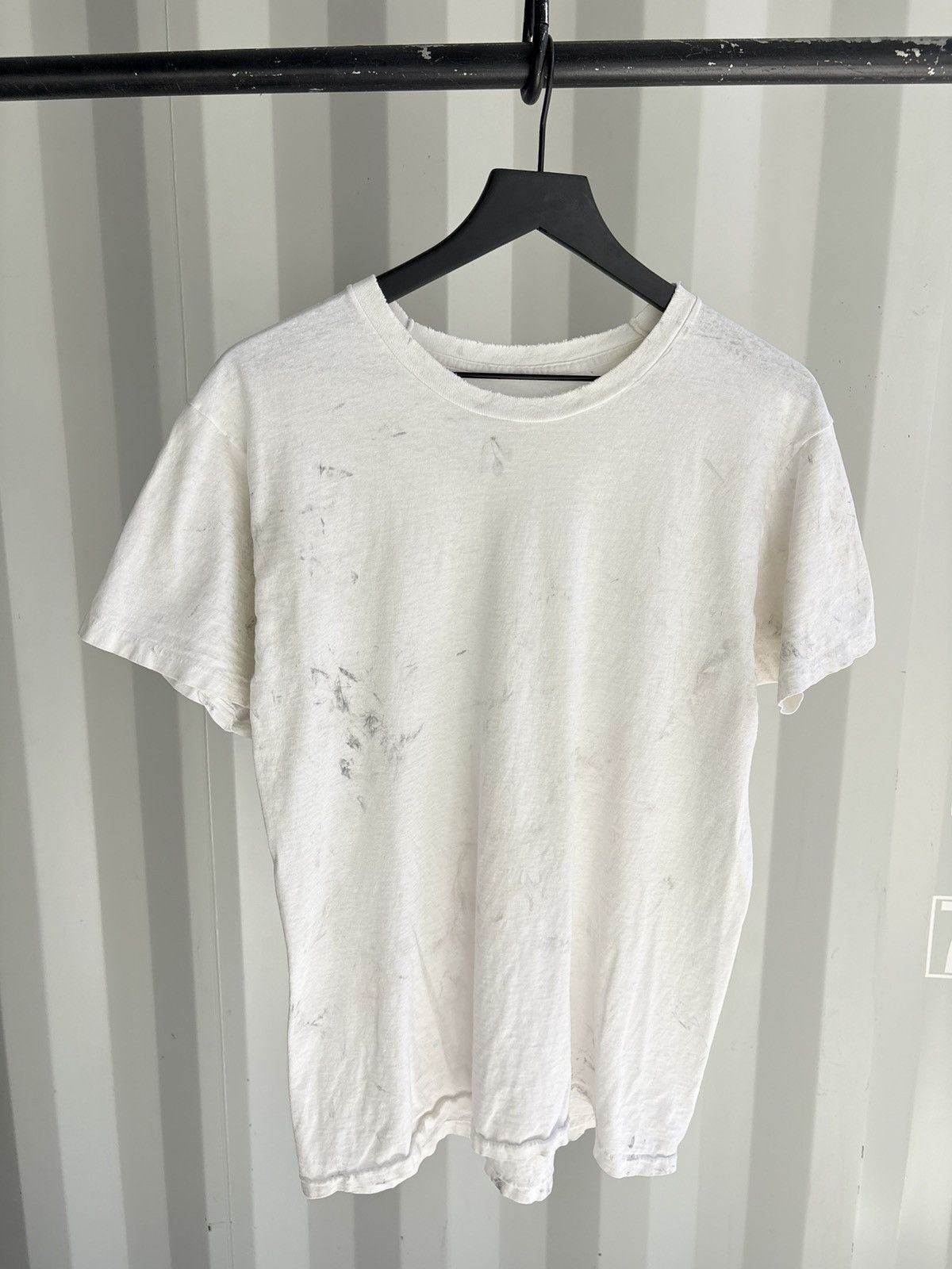 Vintage Blank Thrashed Shirt Faded Distressed Grunge Band