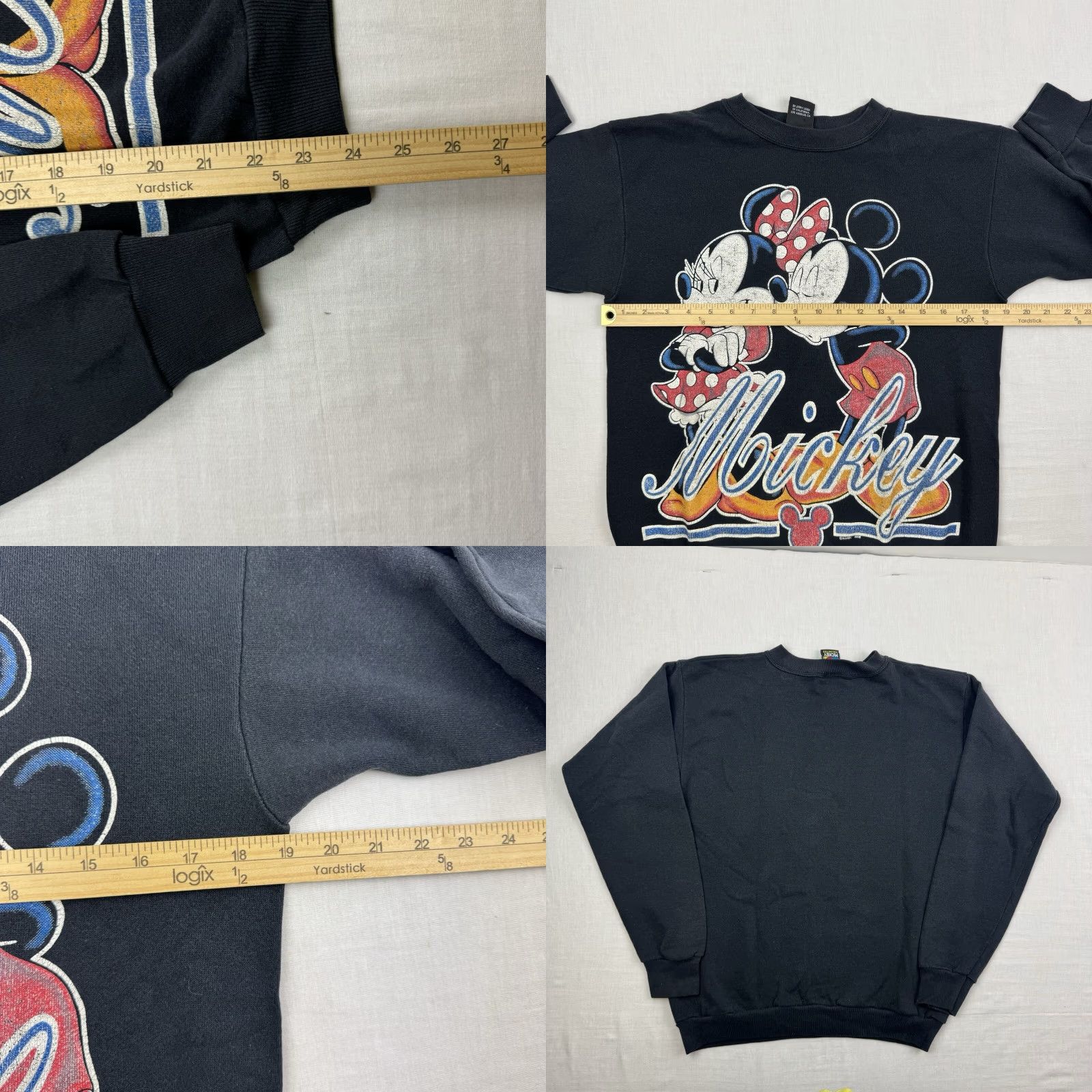 Mickey Unlimited VINTAGE Mickey Sweatshirt Adult Small Black Walt Disney 90s Crew Neck Pullover Mens S 90s Cartoon USA Disney World Mickey Unlimited Size US S / EU 44-46 / 1 - 8 Thumbnail