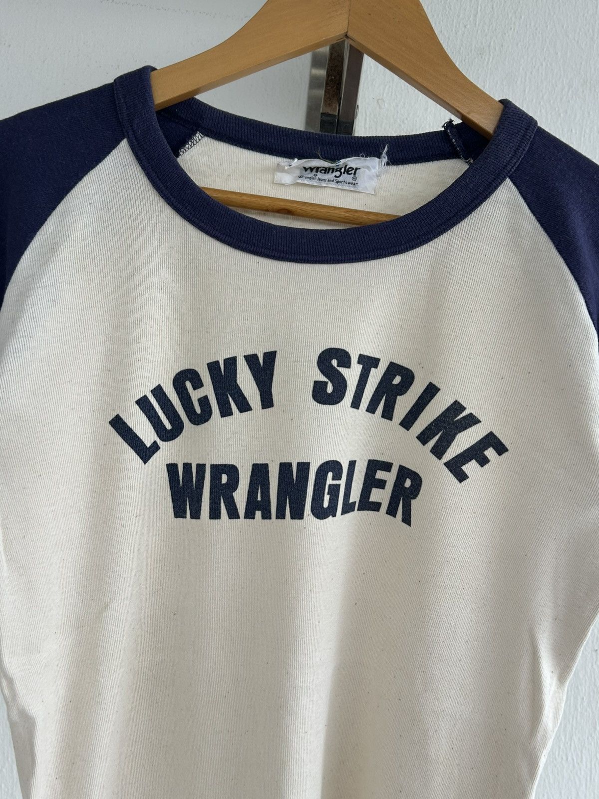 Wrangler Wrangler Lucky Strike Vintage 80s Raglan Size US M / EU 48-50 / 2 - 3 Thumbnail