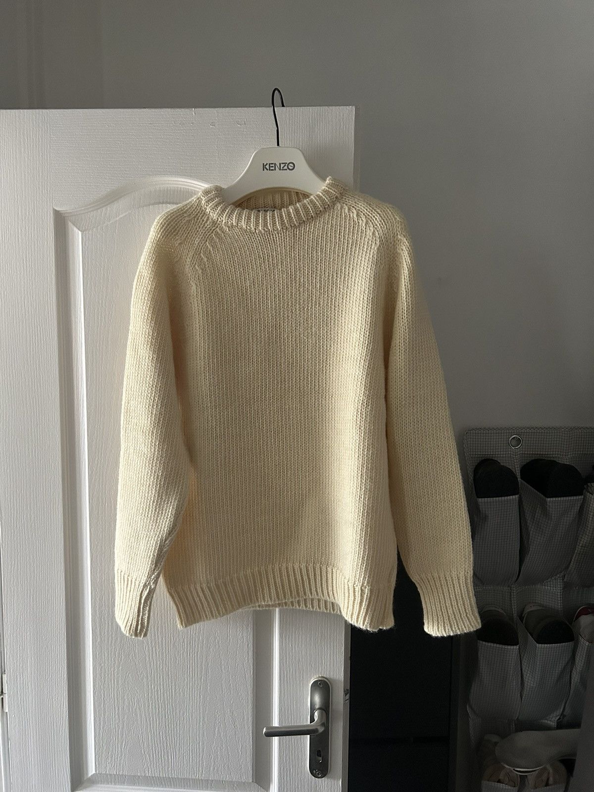 image of Our Legacy Beige Wool Knit in Cream, Men's (Size Medium)