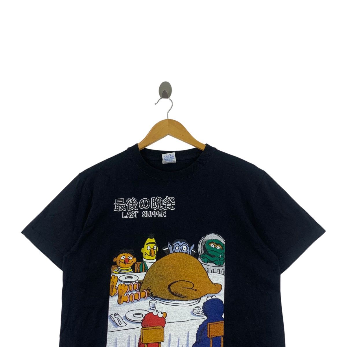 Vintage GOKIGEN FACTORY The Last Supper Sesame Street Tee Shirt Size US M / EU 48-50 / 2 - 2 Thumbnail