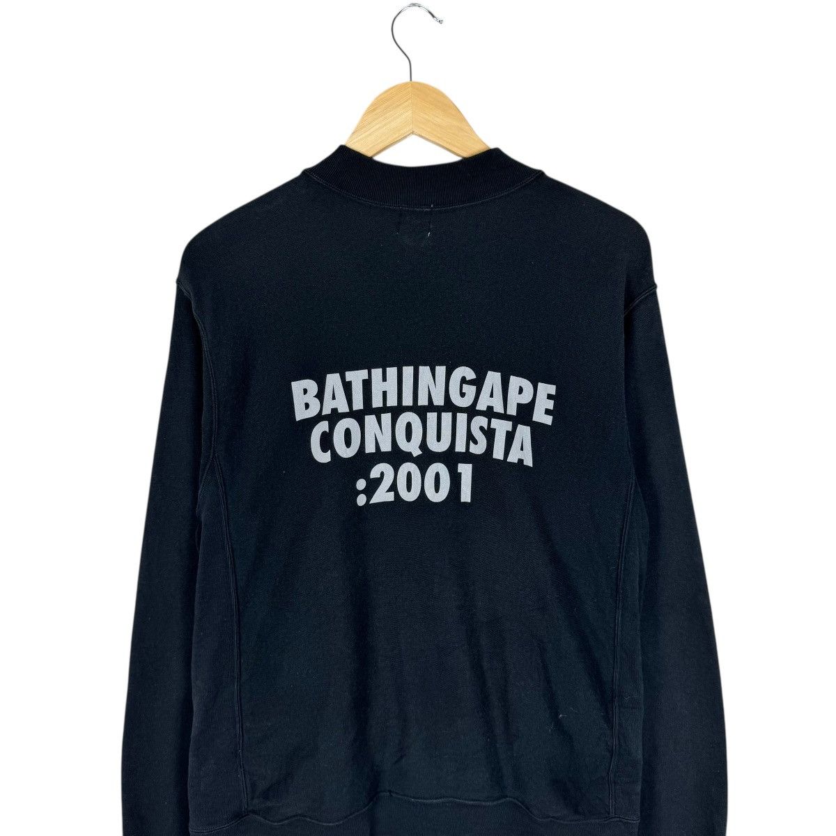Bape 🔥BATHING APE CONQUISTA 2001 SNAP BUTTON CARDIGAN Size US M / EU 48-50 / 2 - 9 Thumbnail