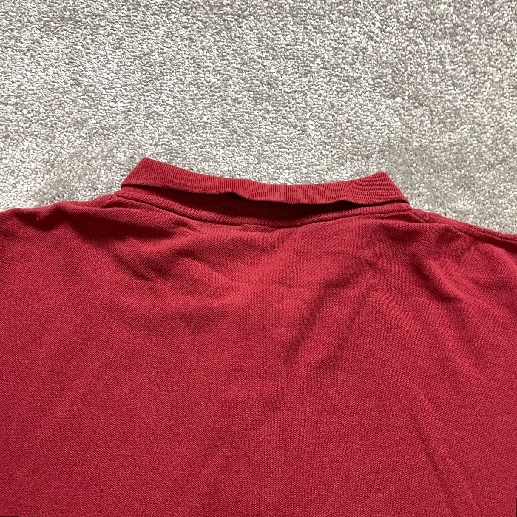 Vintage Old College Inn Polo Shirt Mens 2XL Red Cotton Short Sleeve Collared Golf Tennis Polo Shirt Mens Red 2XL Size US XXL / EU 58 / 5 - 4 Thumbnail