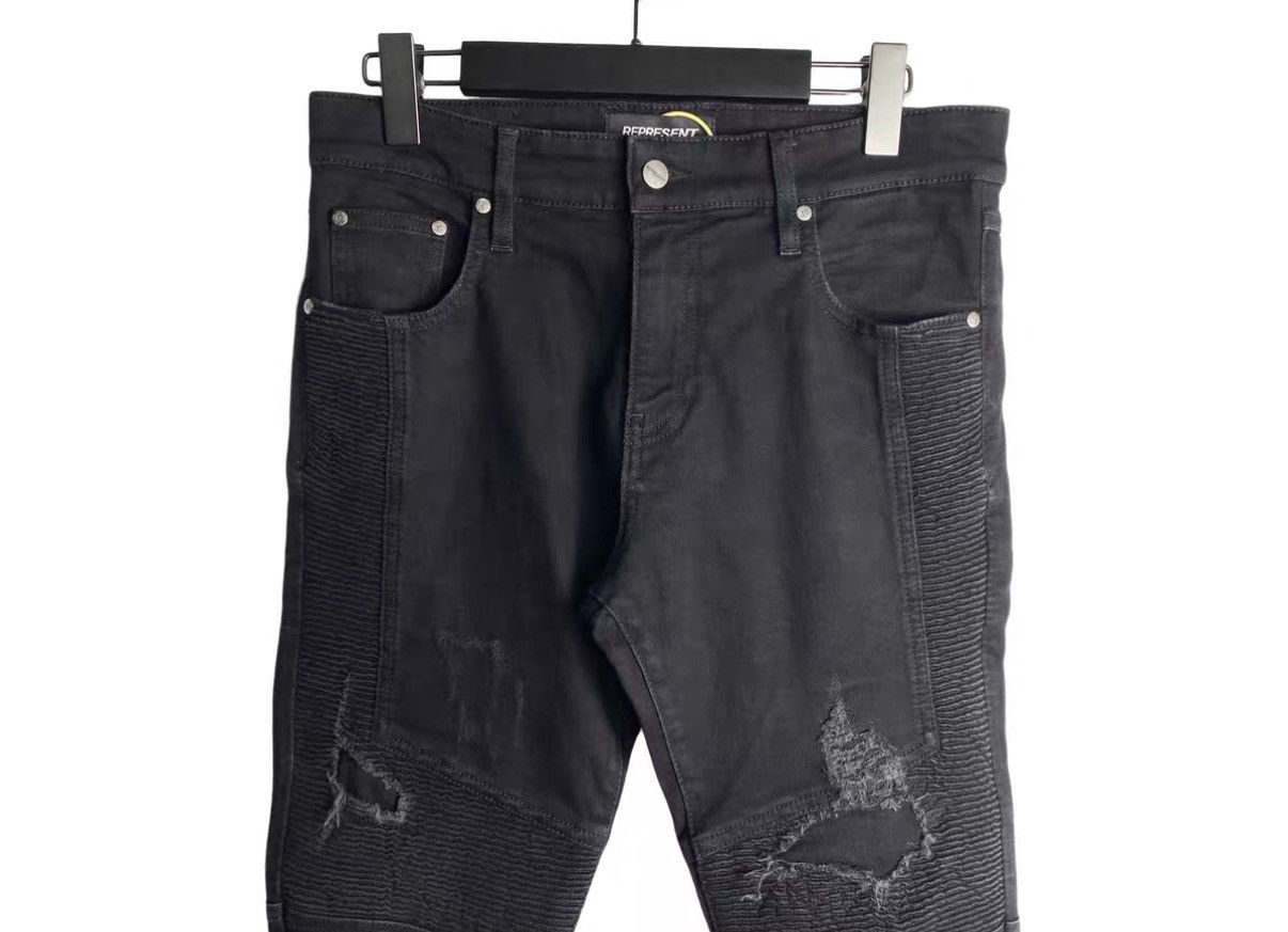 Represent Clo. Represent Distressed Vintage Black Denim Jeans J31 Size US 30 / EU 46 - 3 Thumbnail