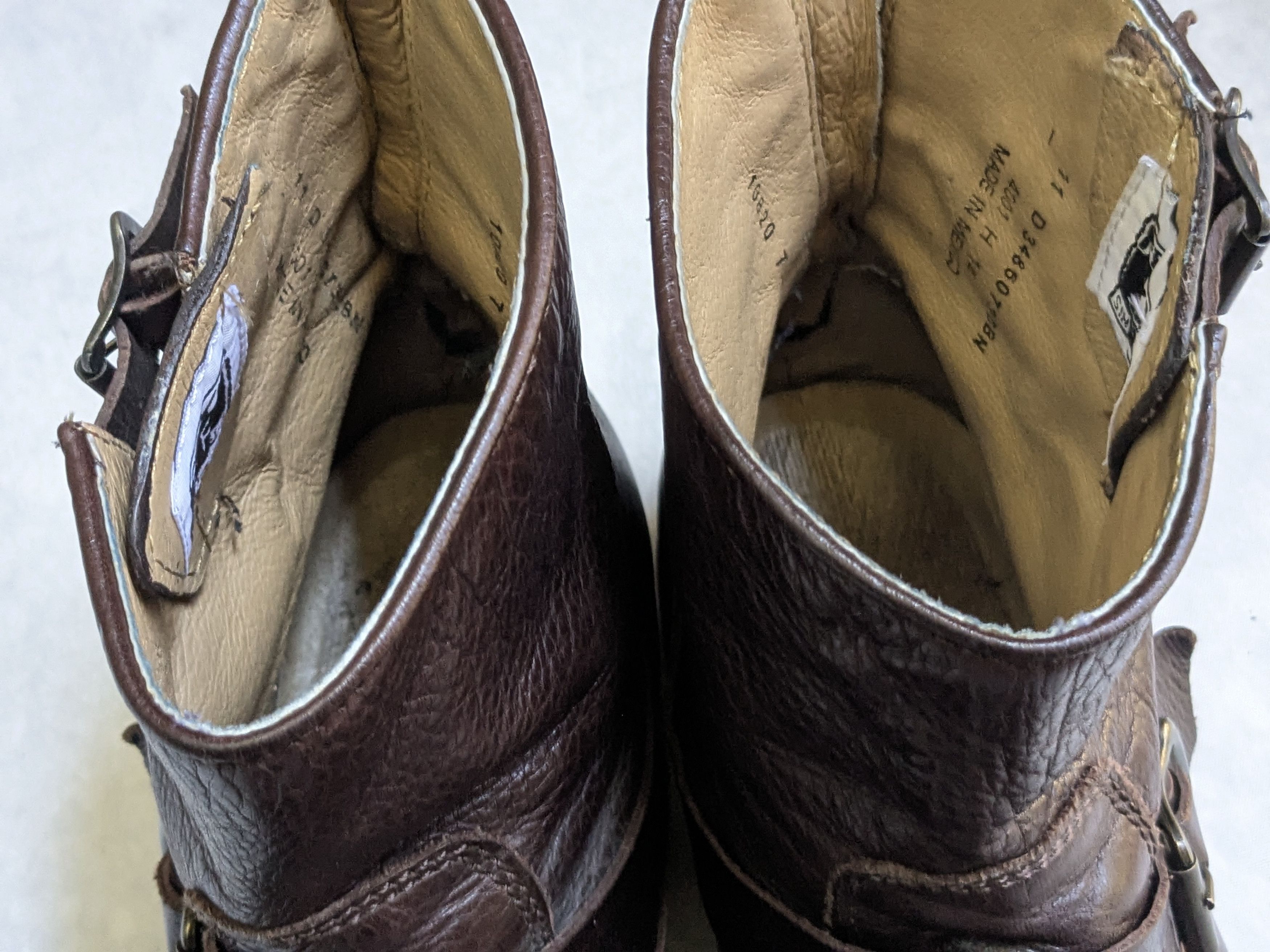 Frye Frye Engineer Brown Leather 11 D Leather Buckle Size US 11 / EU 44 - 7 Thumbnail
