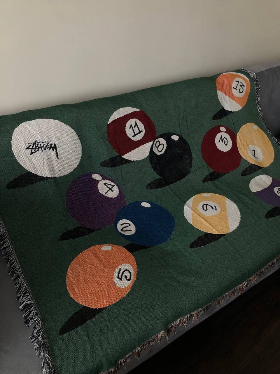 アウトドア寝具 STUSSY BILLIARDS BLANKET STUSSY BILLIARDS BLANKET