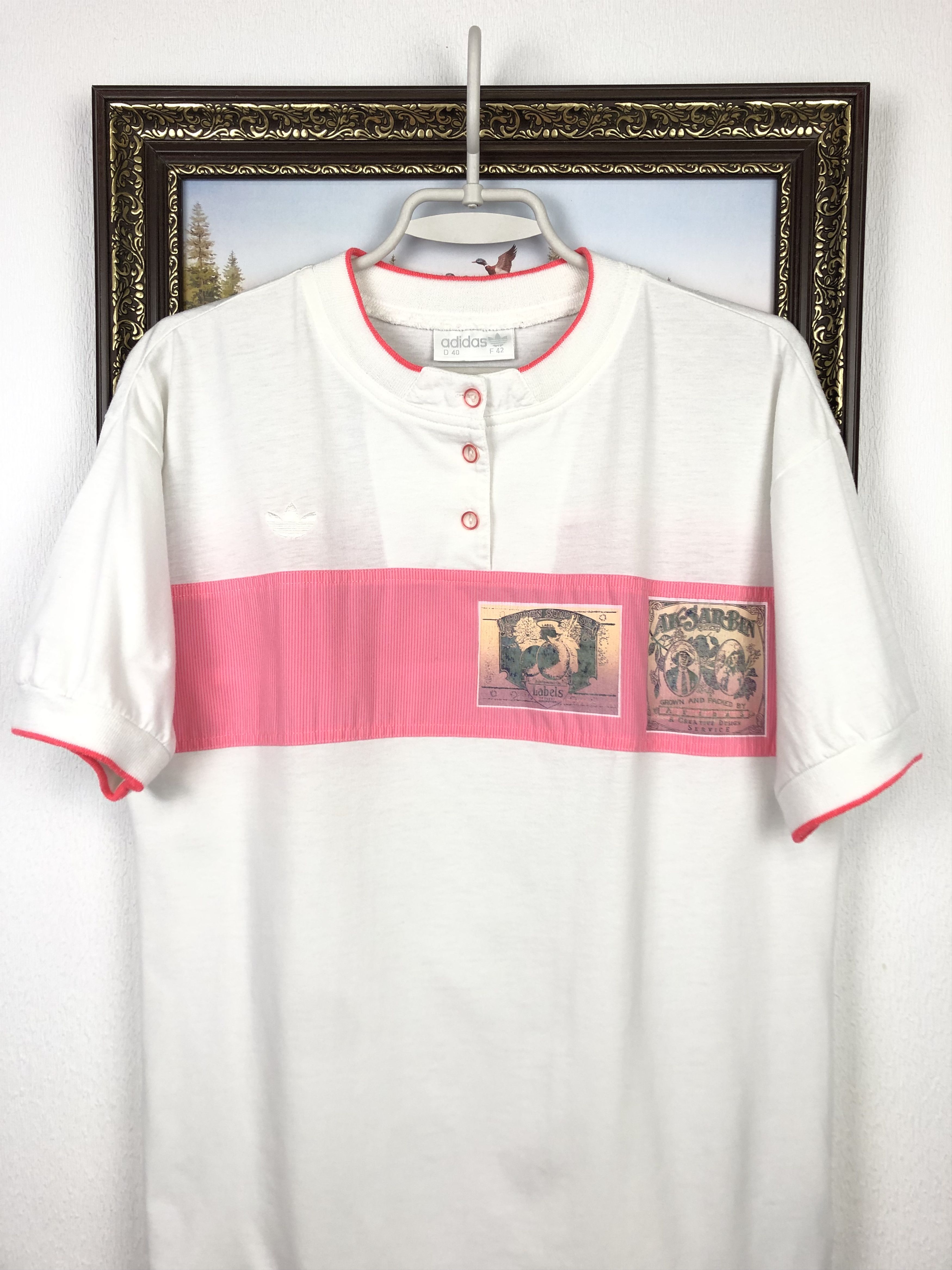 Adidas Vintage Adidas Steffy Graff Tennis Shirt Tee Jersey Polo Size US M / EU 48-50 / 2 - 2 Thumbnail