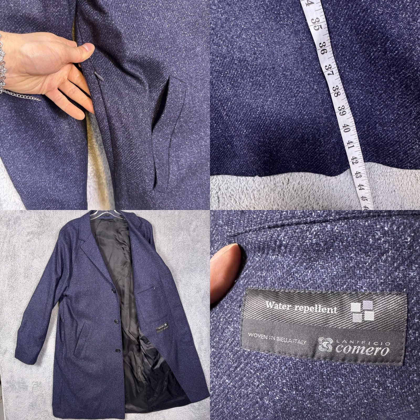 J.Crew J.CREW DESTINATION Overcoat Mens 41R Wool Trench Coat Geometric Long Casual City 90s Mens Size US XXS / EU 40 - 7 Thumbnail