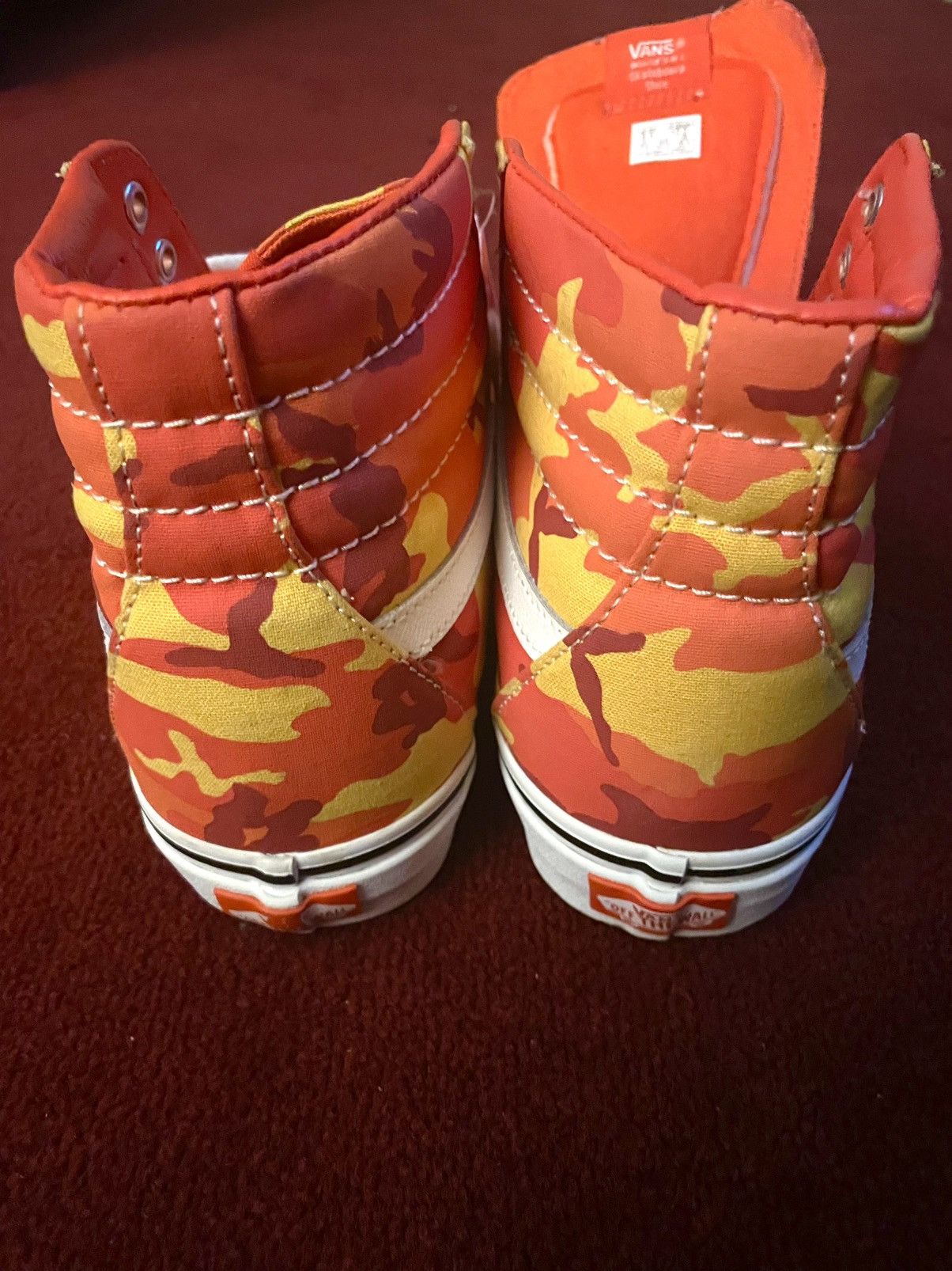 Vans Vans Sk8-Hi Orange Camo Size US 8.5 / EU 41-42 - 3 Thumbnail