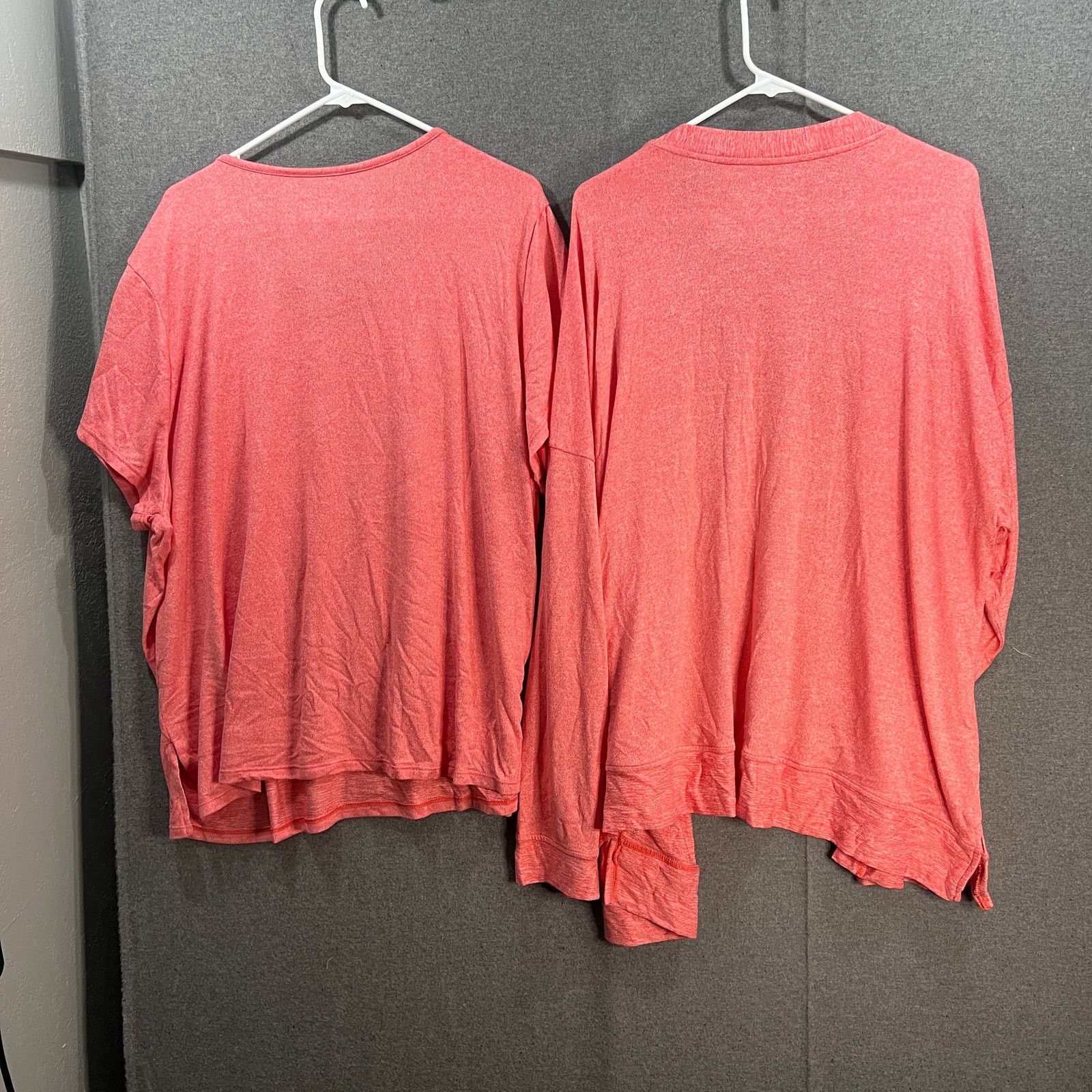 Other Cuddl Duds Seriously Soft 2-Piece Tee & Wrap Set Coral Size 3XL / US 20-22 - 2 Thumbnail