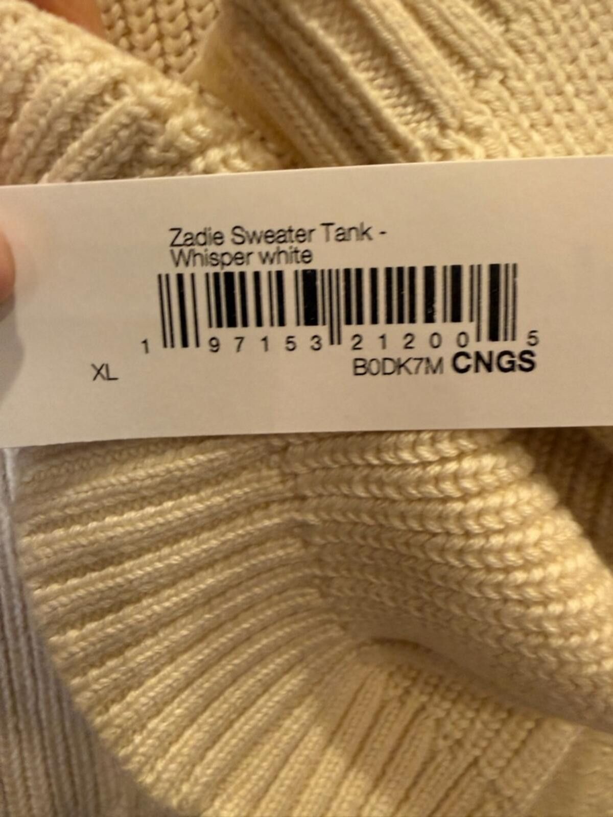 Other The Drop Women’s Zadie Sweater Tank Off White Sz XL Size XL / US 12-14 / IT 48-50 - 7 Thumbnail