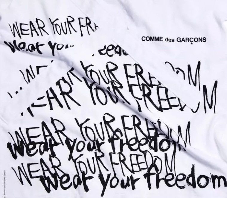 Comme des Garcons Comme Des Garcons fork slogan free tshirt - DMC Size US S / EU 44-46 / 1 - 9 Thumbnail