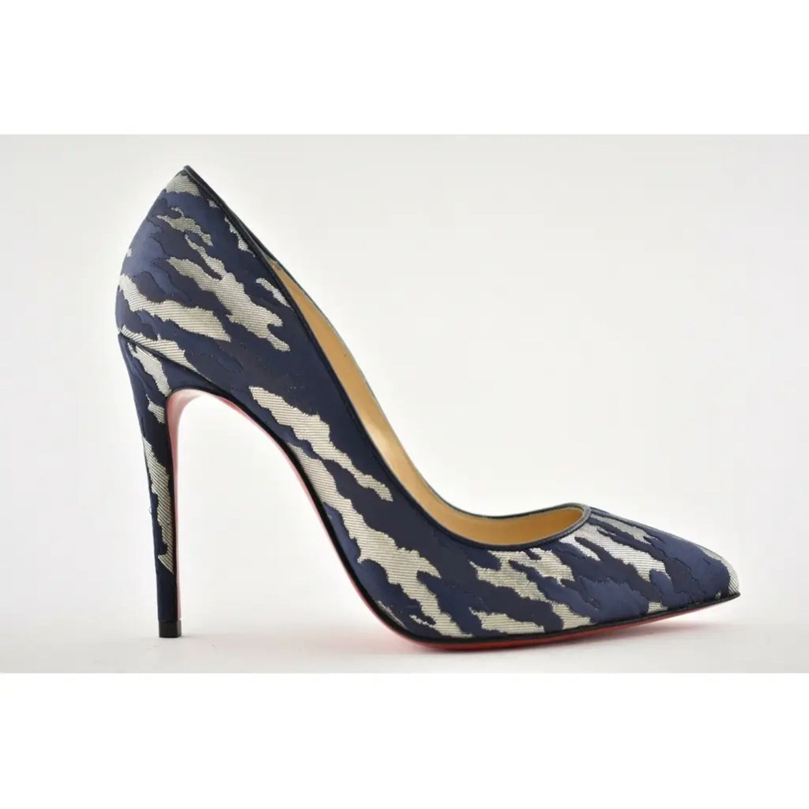 Christian Louboutin Christian Louboutin Pigalle Follies 100 Blue Camo JQ Size US 6.5 / IT 36.5 - 2 Thumbnail