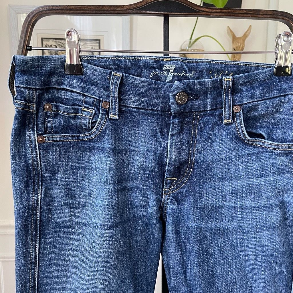 7 For All Mankind 7 For All Mankind A Pocket Bootcut Jeans 27 Size 27" / US 4 / IT 40 - 3 Thumbnail
