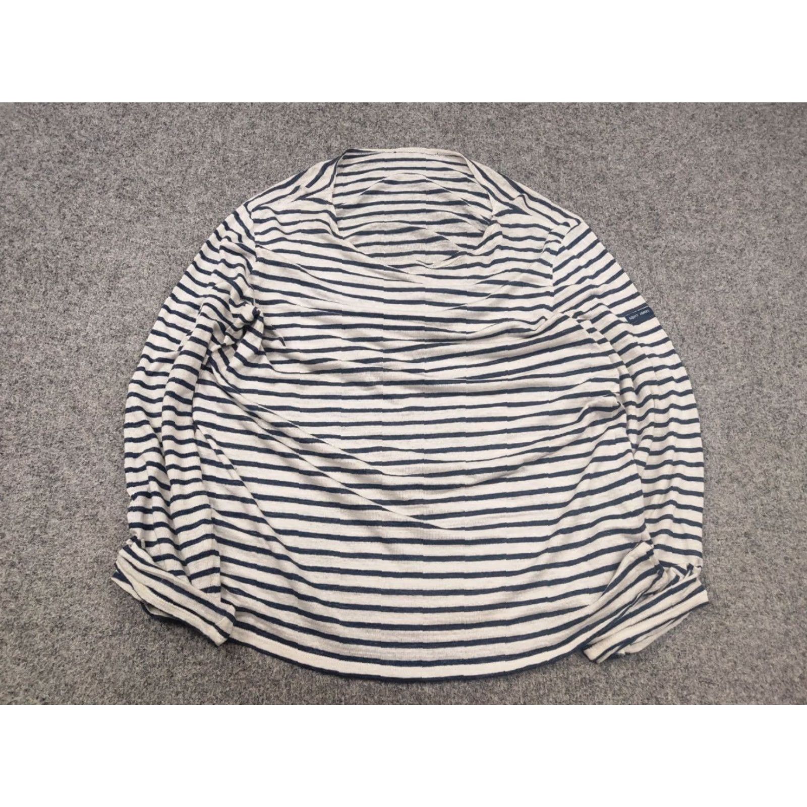 Saint James Saint James asap rocky Shirt Long Sleeve Blue Vintage Cotton Linen blend unisex M 90s Rock Aerosmith France Size US M / EU 48-50 / 2 - 3 Thumbnail