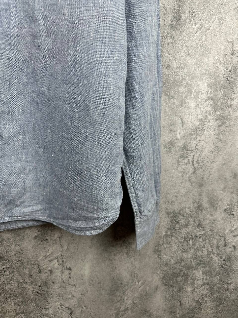Allsaints ALLSAINTS Reaper Shirt 100% Linen Blue LS Button Up Slim Fit Size US S / EU 44-46 / 1 - 8 Thumbnail