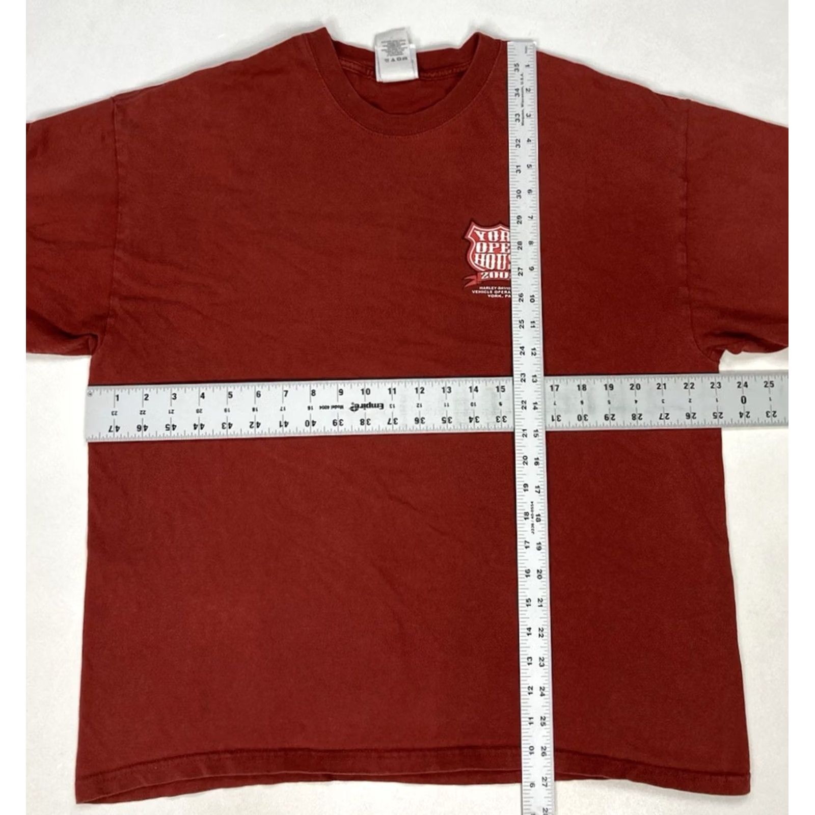 Harley Davidson Harley Davidson T-shirt Men XL Red York Pennsylvania 2008 Graphic Short Sleeve Size US XL / EU 56 / 4 - 7 Thumbnail