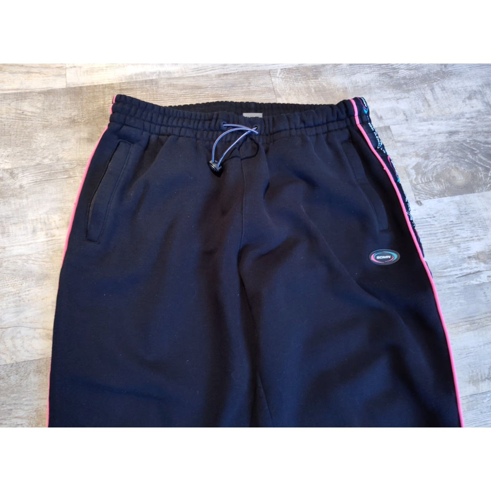 Vintage VINTAGE SDMN Sideman Sweatpants Men's XL Black Athletic Joggers Activewear Side Stripe Size US 36 / EU 52 - 3 Thumbnail