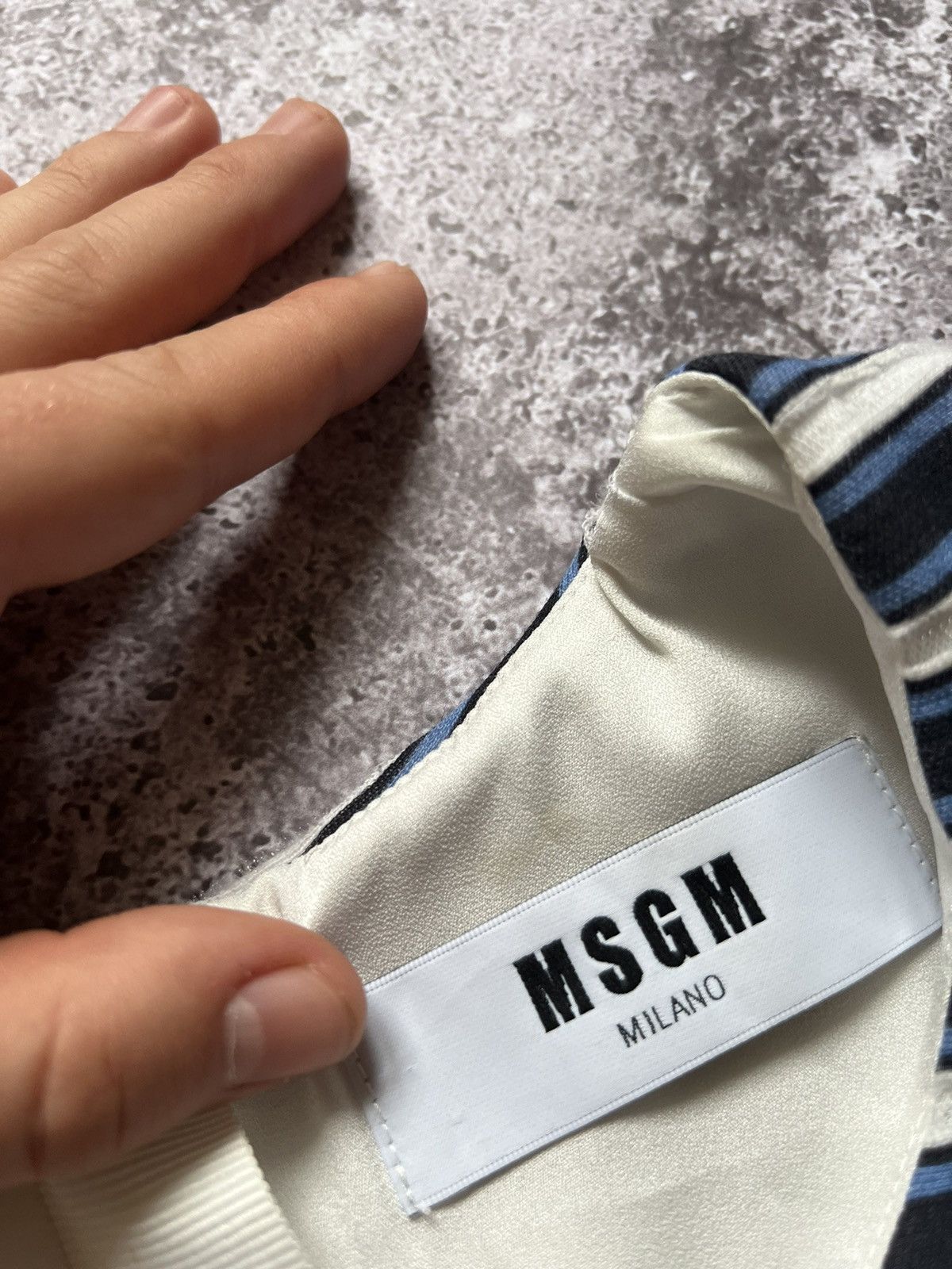 MSGM MSGM Milano Striped Ruffle Short Sleeve Top Size M / US 6-8 / IT 42-44 - 10 Thumbnail
