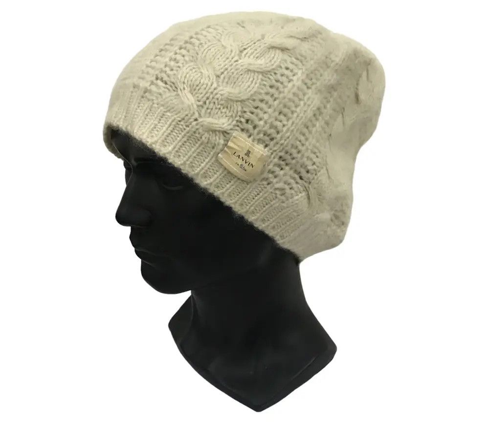 Lanvin × Vintage Lanvin Knit Beanie Hat Size ONE SIZE - 1 Thumbnail