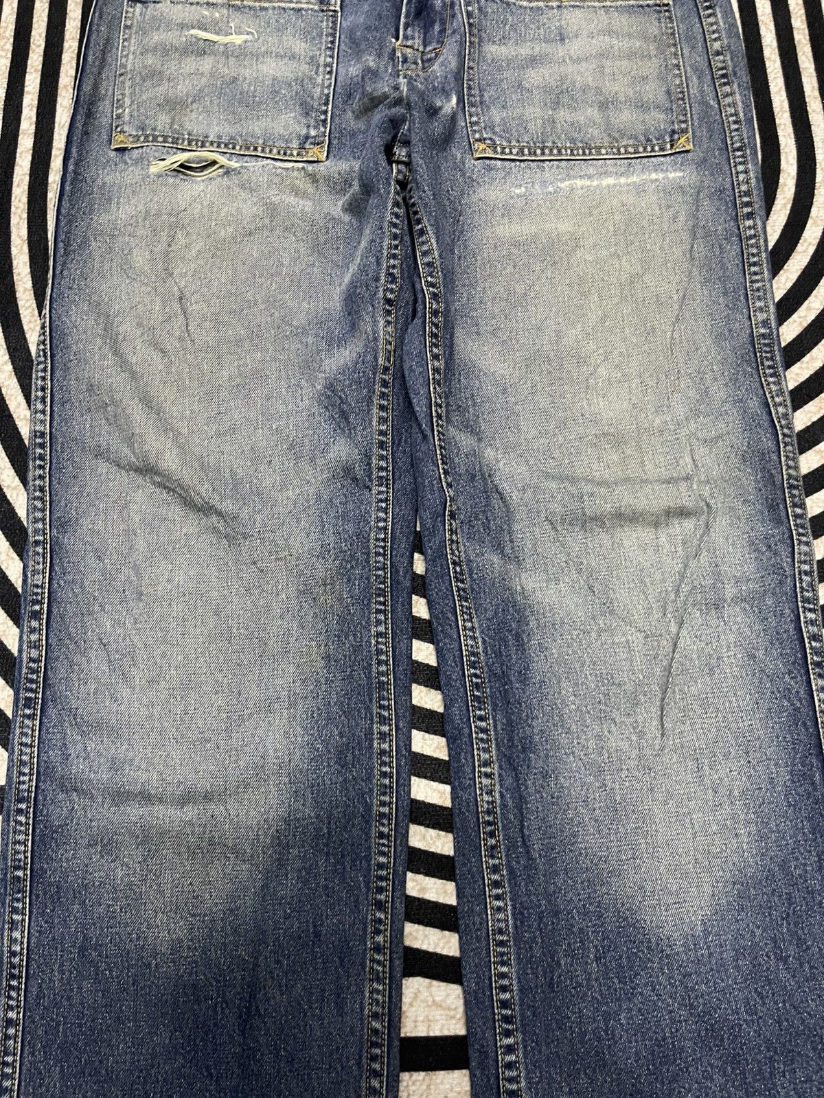 Diesel 90s DIESEL BUSH BAGGY JEANS SINGLE POCKET BACK RARE Size US 33 - 5 Thumbnail