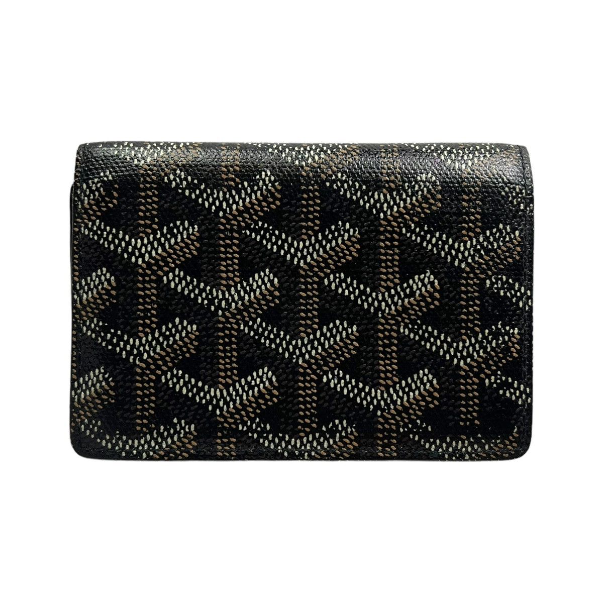 image of Goyard Malesherbes Card Holder Wallet in Black, Men's