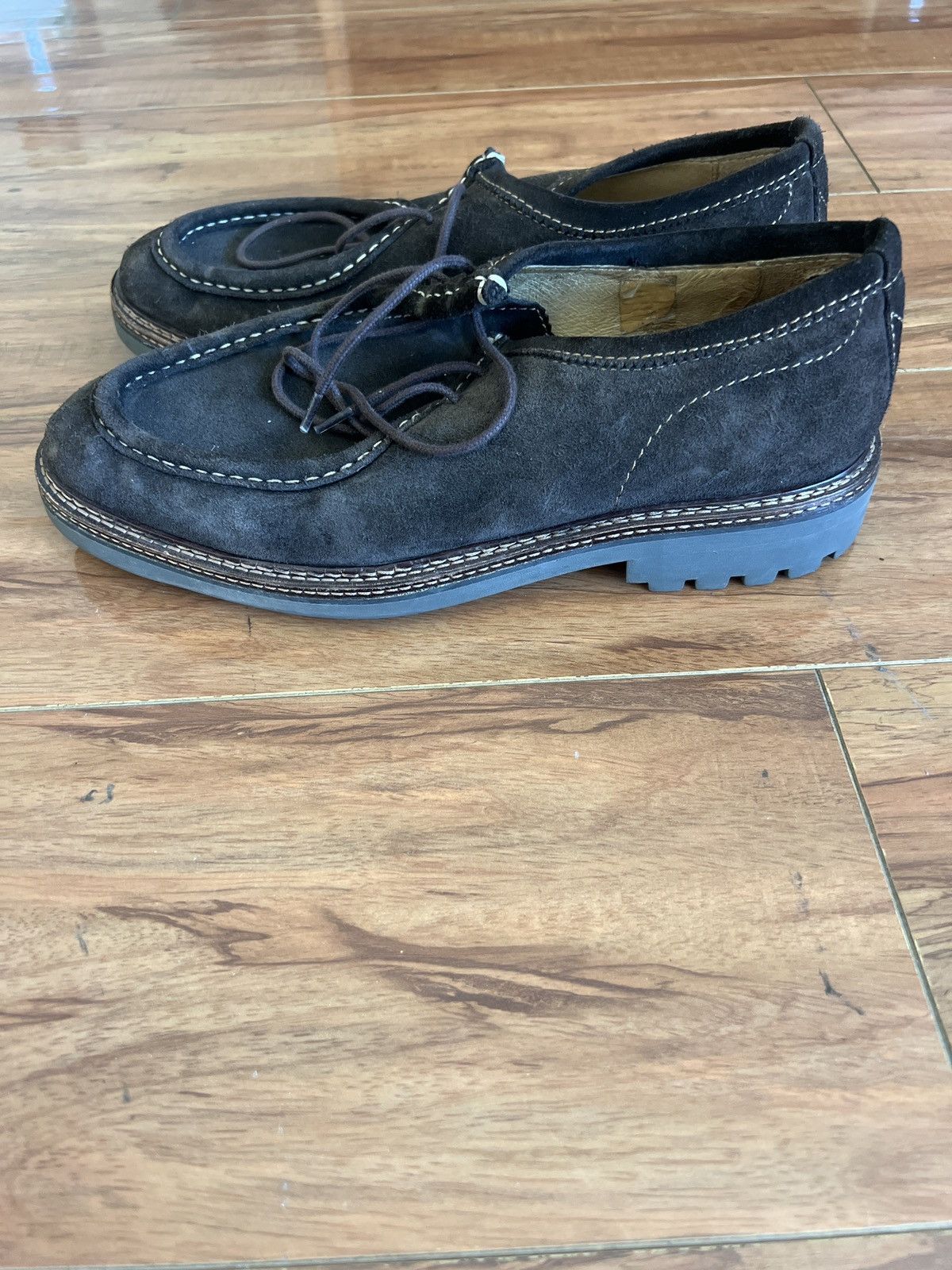 Hudson Hudson London Derby Brown Suede Size US 10.5 / EU 43-44 - 5 Thumbnail