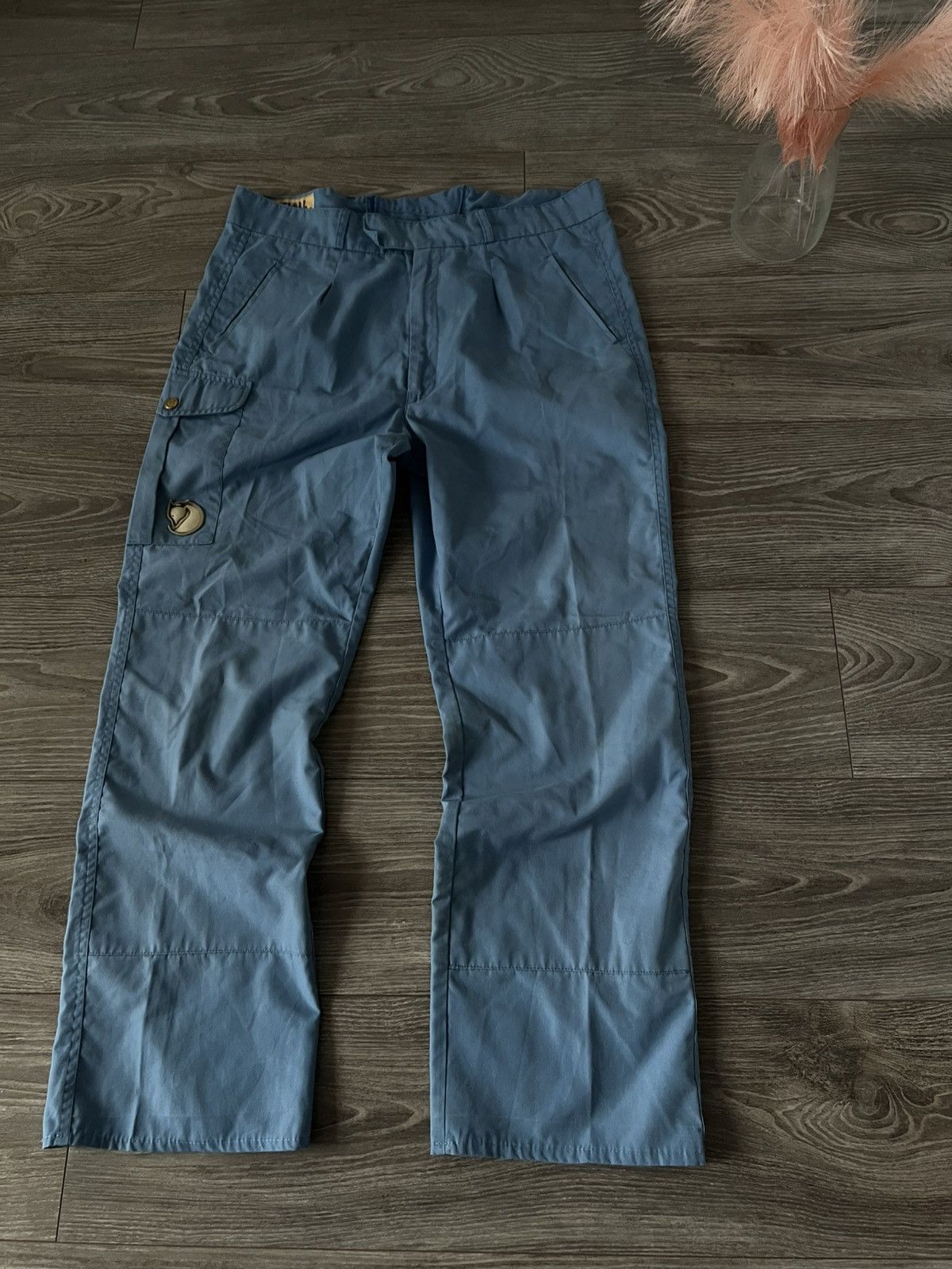 Fjallraven × Vintage ‼️Vintage Fjallraven Leather Logo Cargo Forest Utility Pants‼️ Size US 36 / EU 52 - 4 Thumbnail
