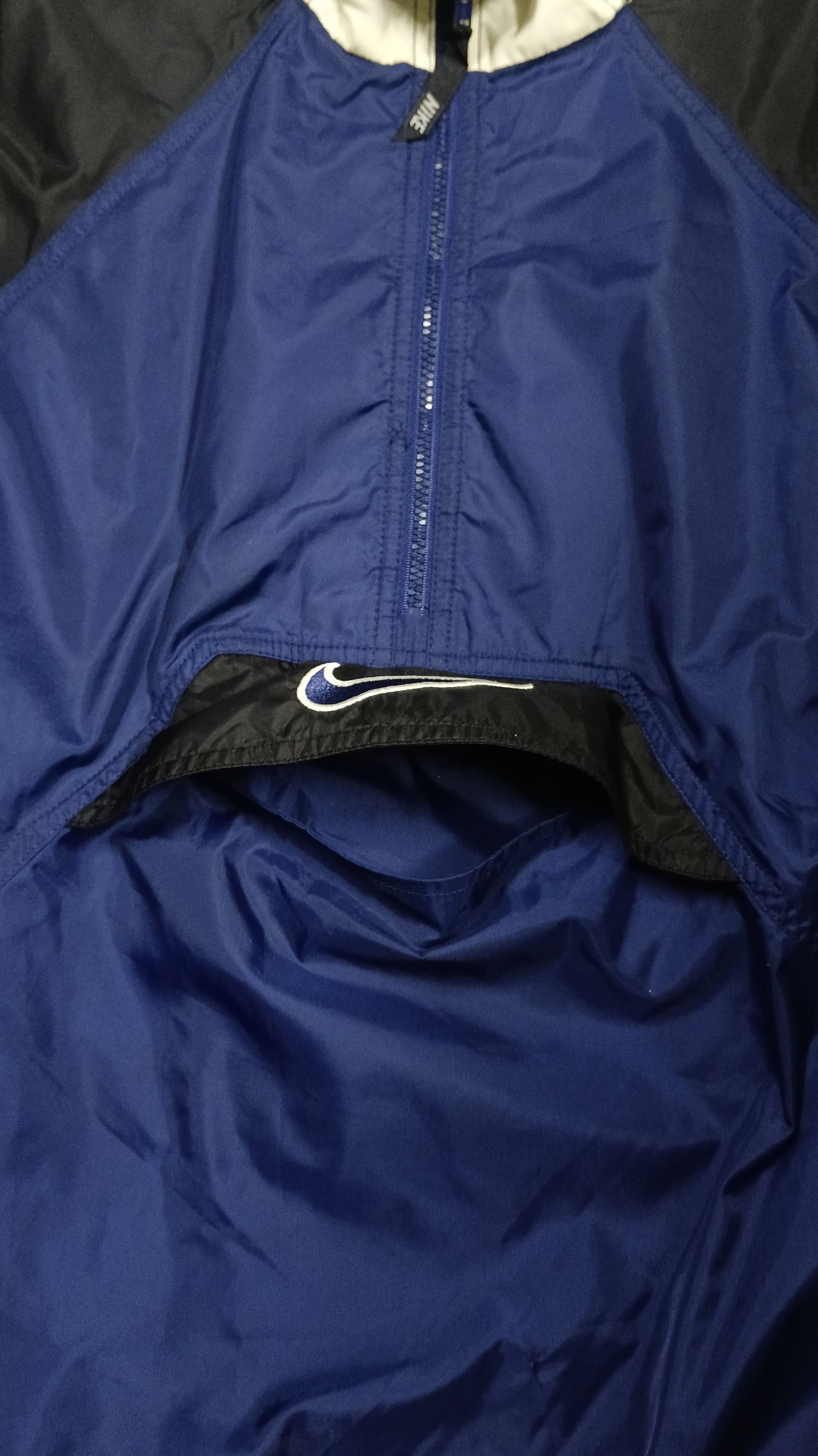 Nike × Vintage 🔥 Vintage Nike Halfzipper Centre Logo Windbreaker Size US L / EU 52-54 / 3 - 5 Thumbnail