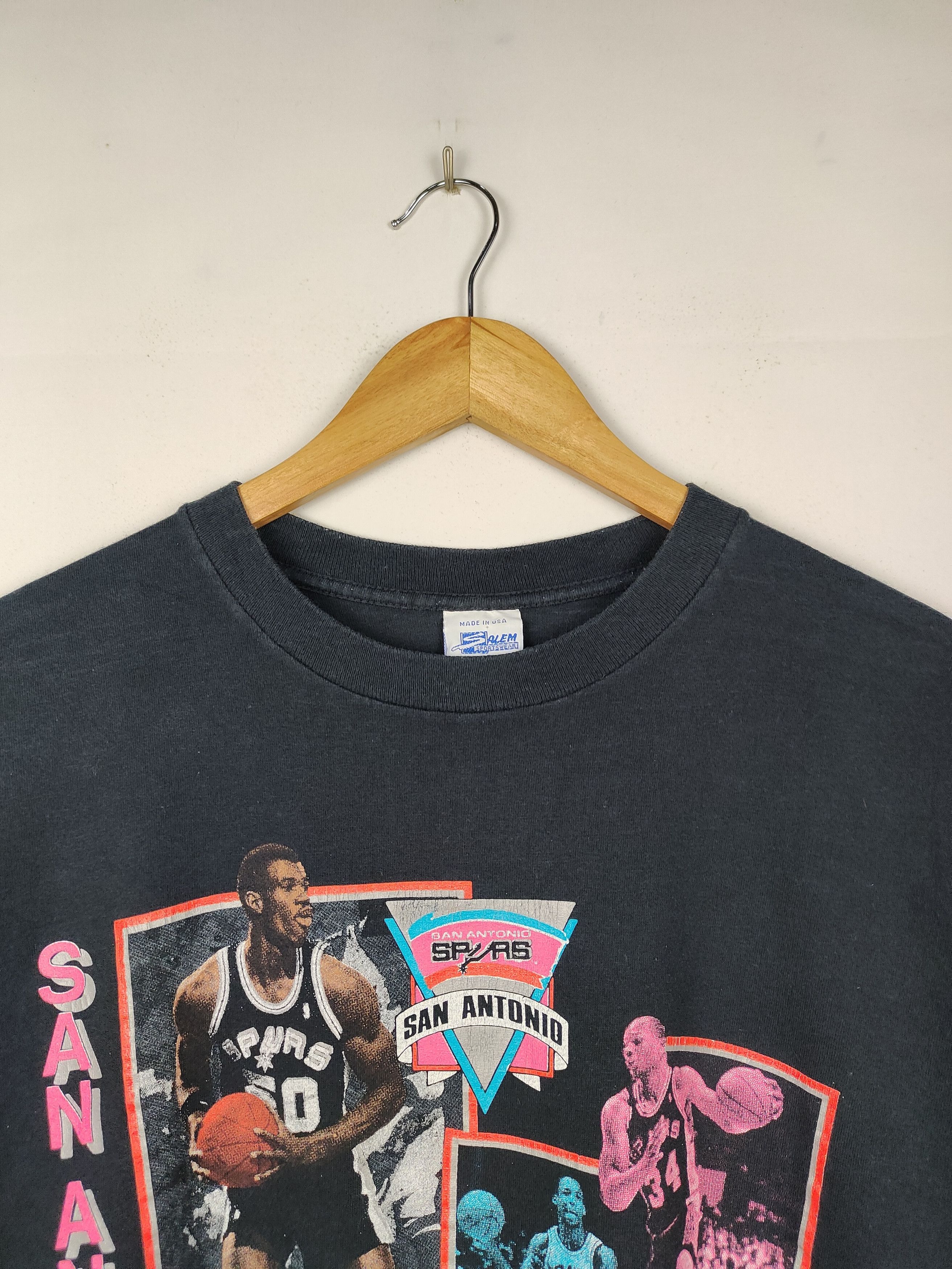 NBA × Salem Sportswear × Vintage Vintage 90s NBA Player San Antonio Shirt Size US L / EU 52-54 / 3 - 2 Thumbnail