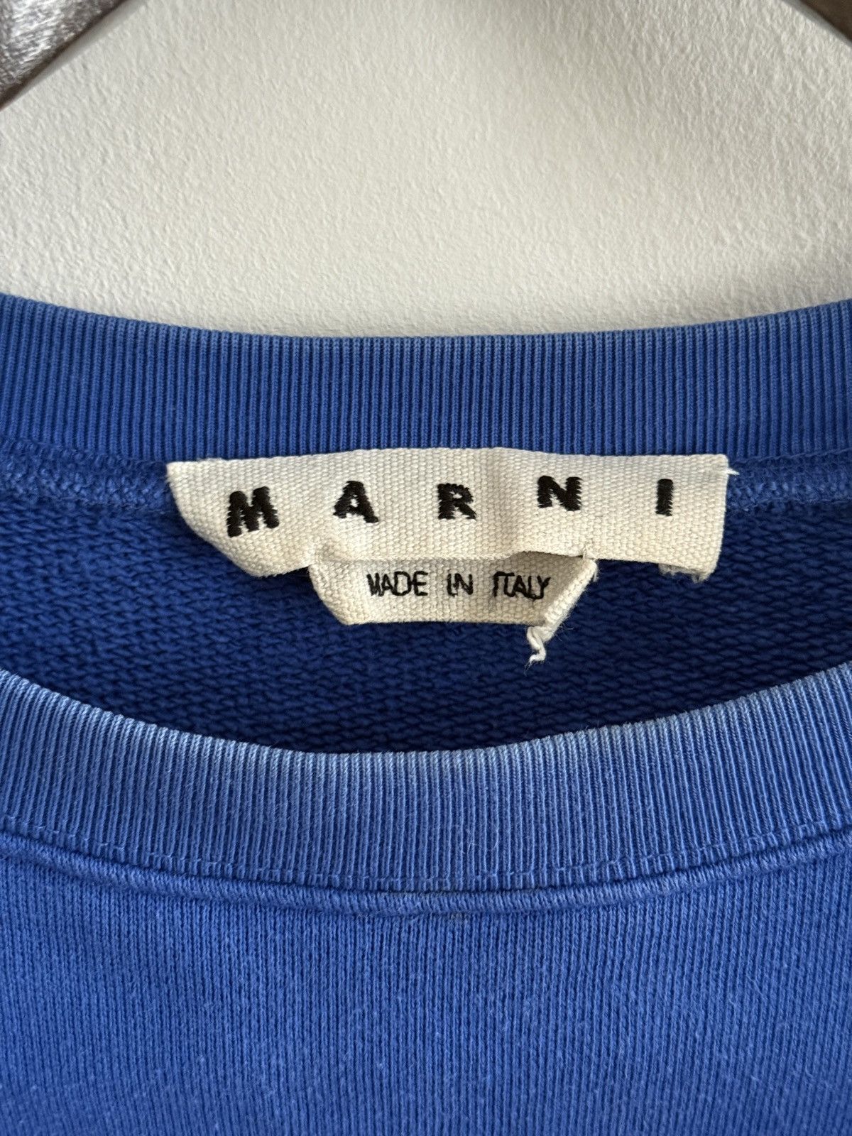 Marni Marni Blue Crewneck Sweatshirt – Size XL Size US XL / EU 56 / 4 - 4 Thumbnail