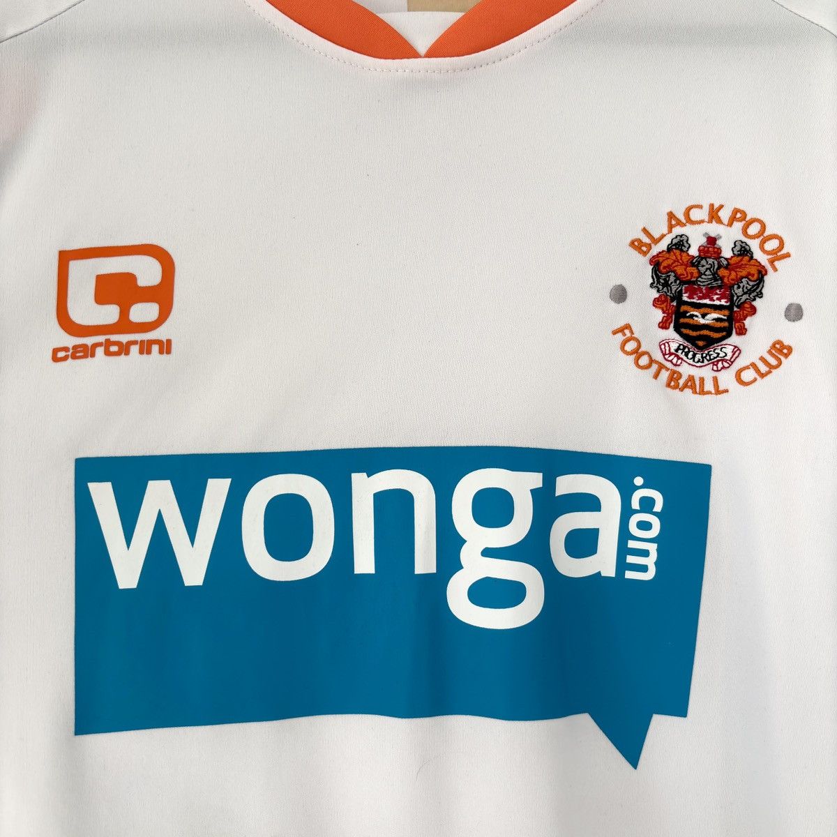 2010 2011 Blackpool Away Kit Soccer Jersey Shirt Tee Long UK