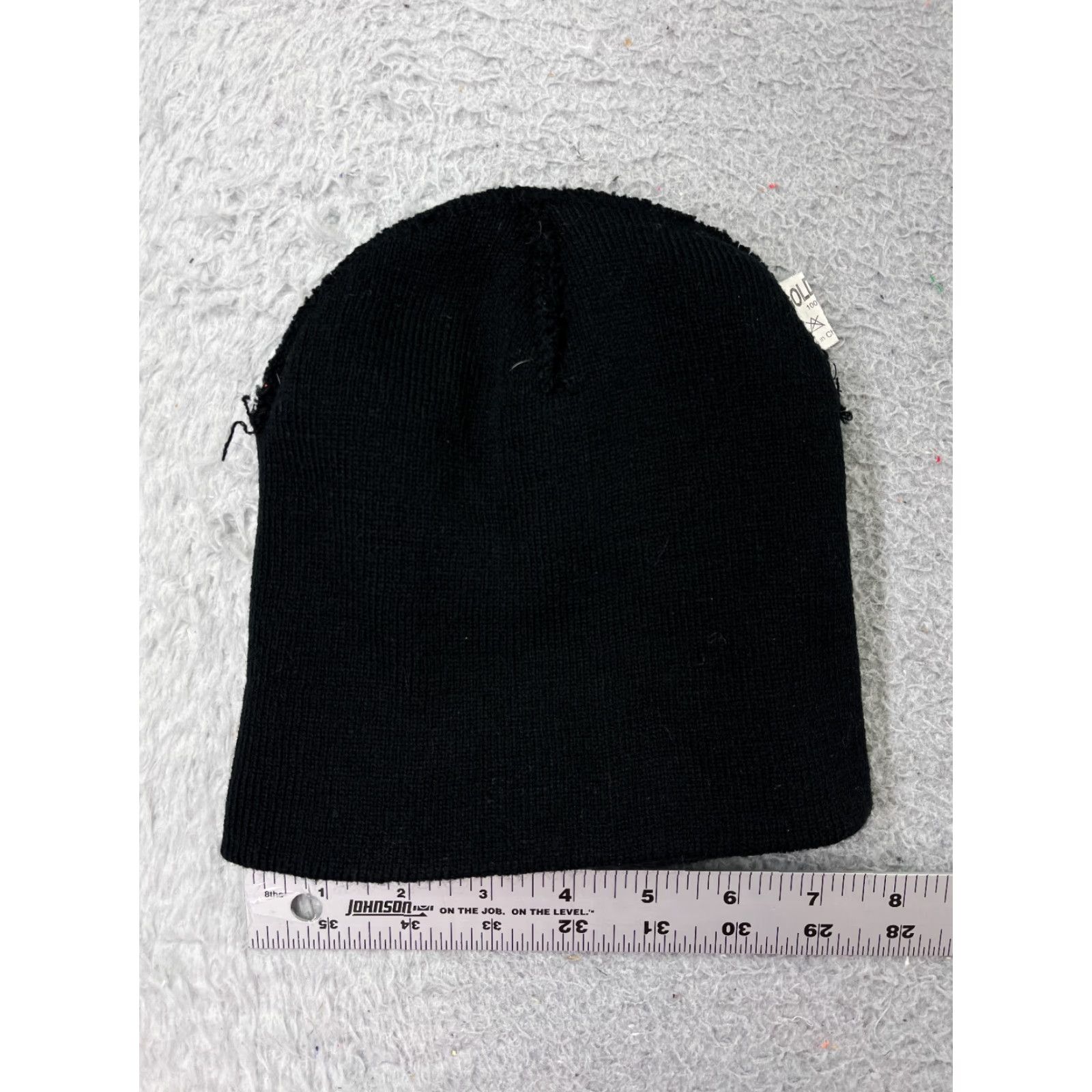 Vintage Gold Medal Ski Beanie Adult One Size Black Knit 100% Acrylic Mens Size ONE SIZE - 5 Thumbnail