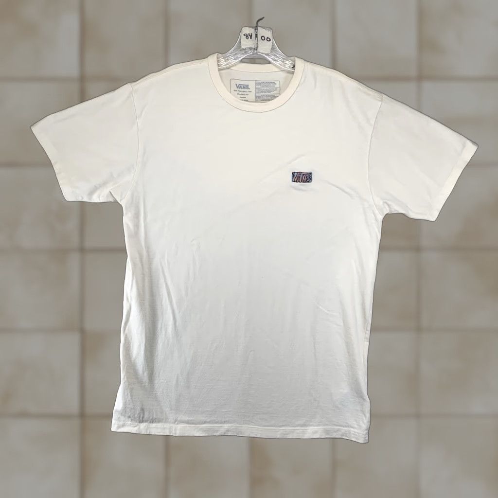 Vans VANS Off The Wall Logo T-Shirt Men Medium Ivory Skateboard Streetwear All Seasons Size US M / EU 48-50 / 2 - 1 Thumbnail