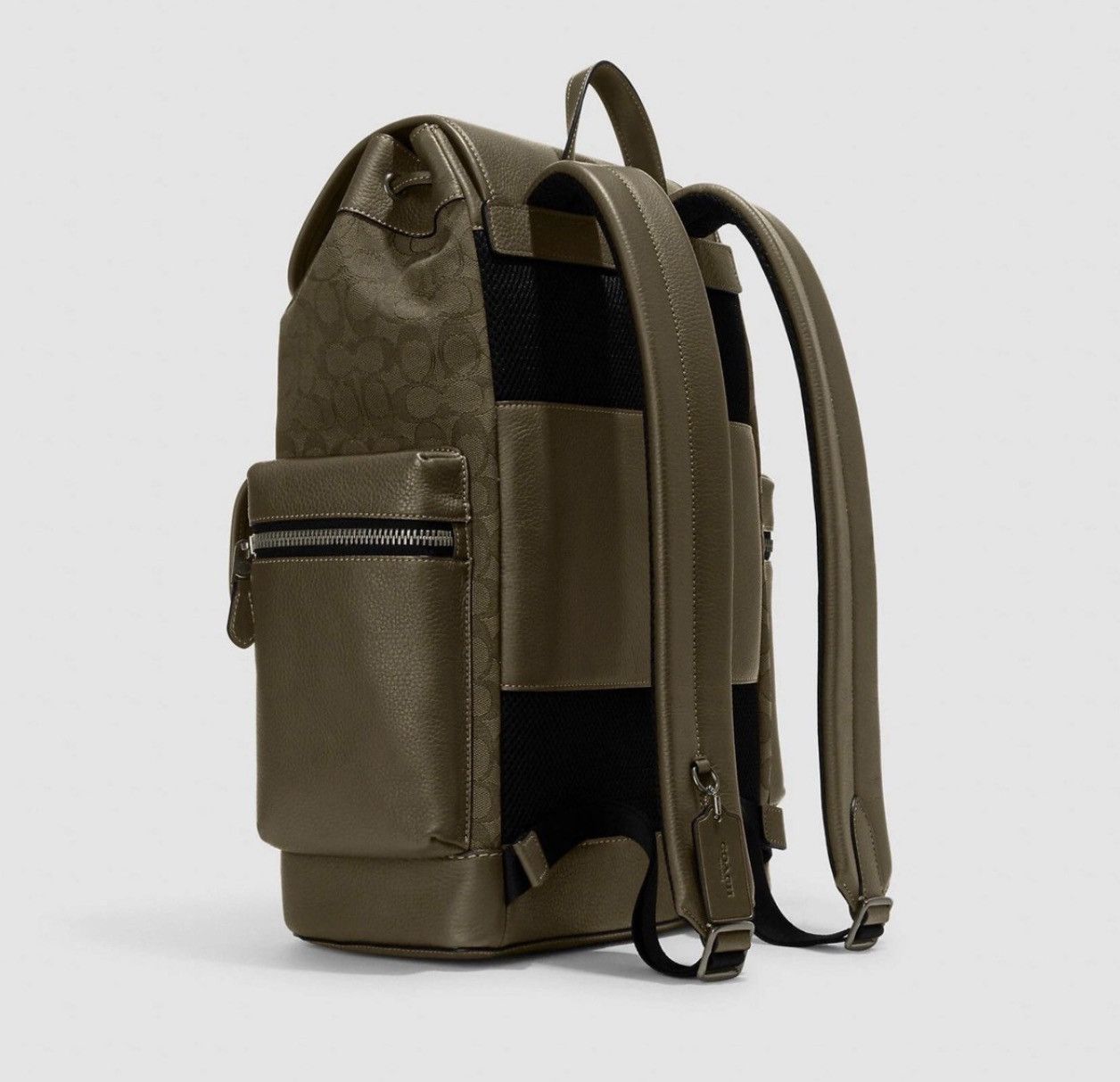 Coach COACH Leather Backpack Daypack CE523 Signature Pattern Size ONE SIZE - 2 Thumbnail