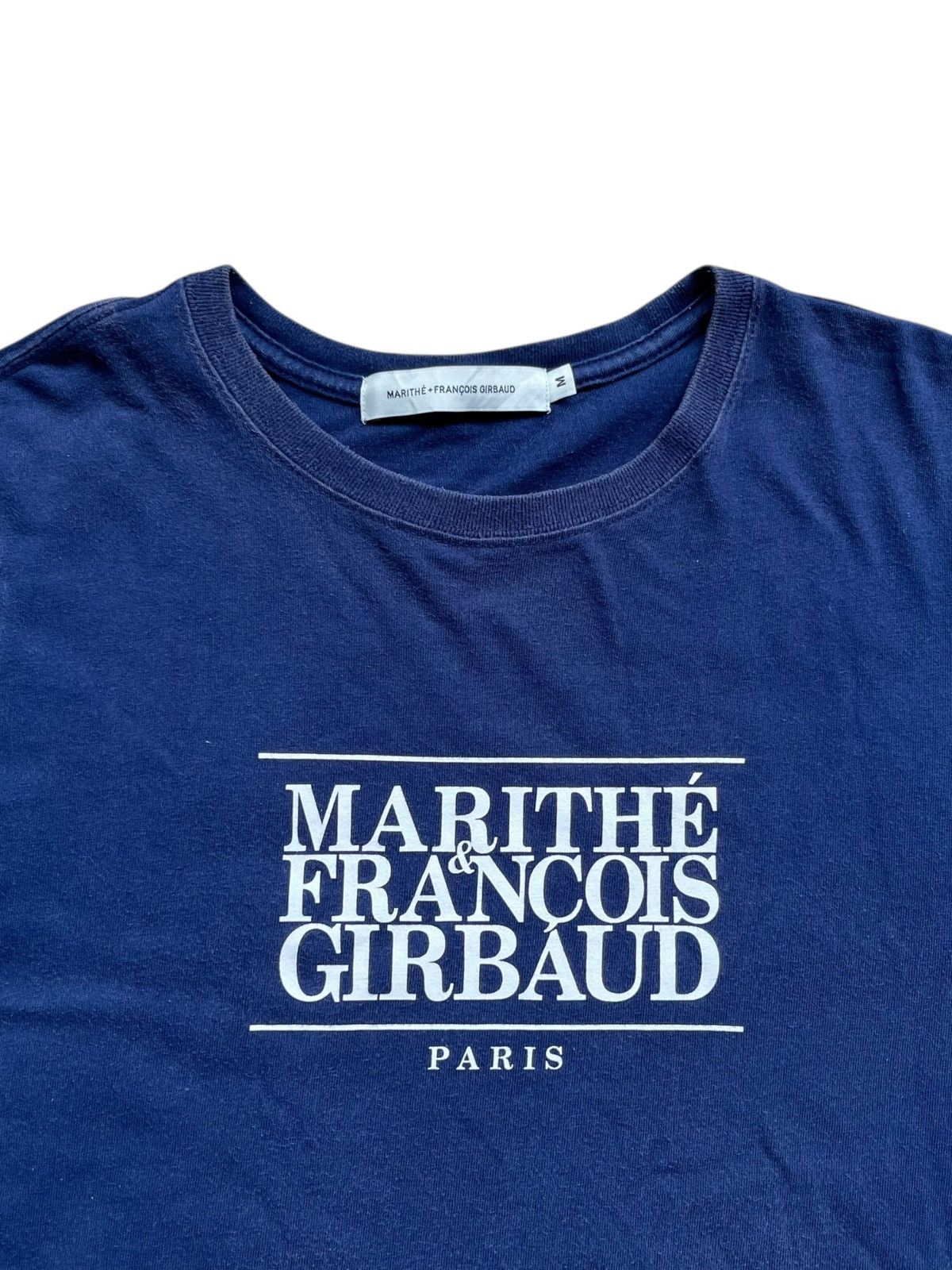 Marithe + Francois Girbaud Marithe Francois + Girbaud T-Shirt Navy Size US M / EU 48-50 / 2 - 4 Thumbnail
