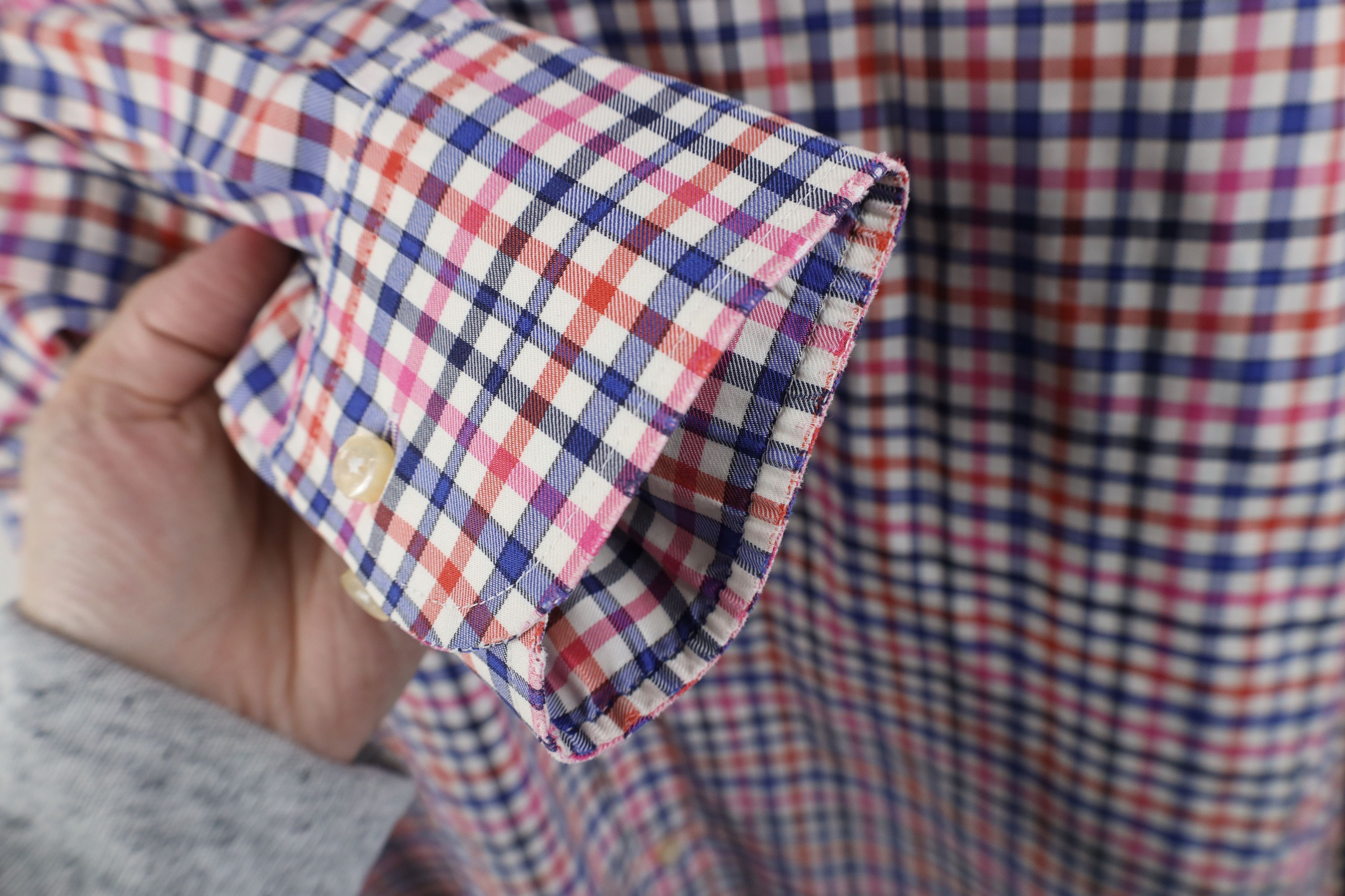 Peter Millar × Vintage Peter Millar Collared Button Down Shirt Rainbow Plaid Size US M / EU 48-50 / 2 - 6 Thumbnail