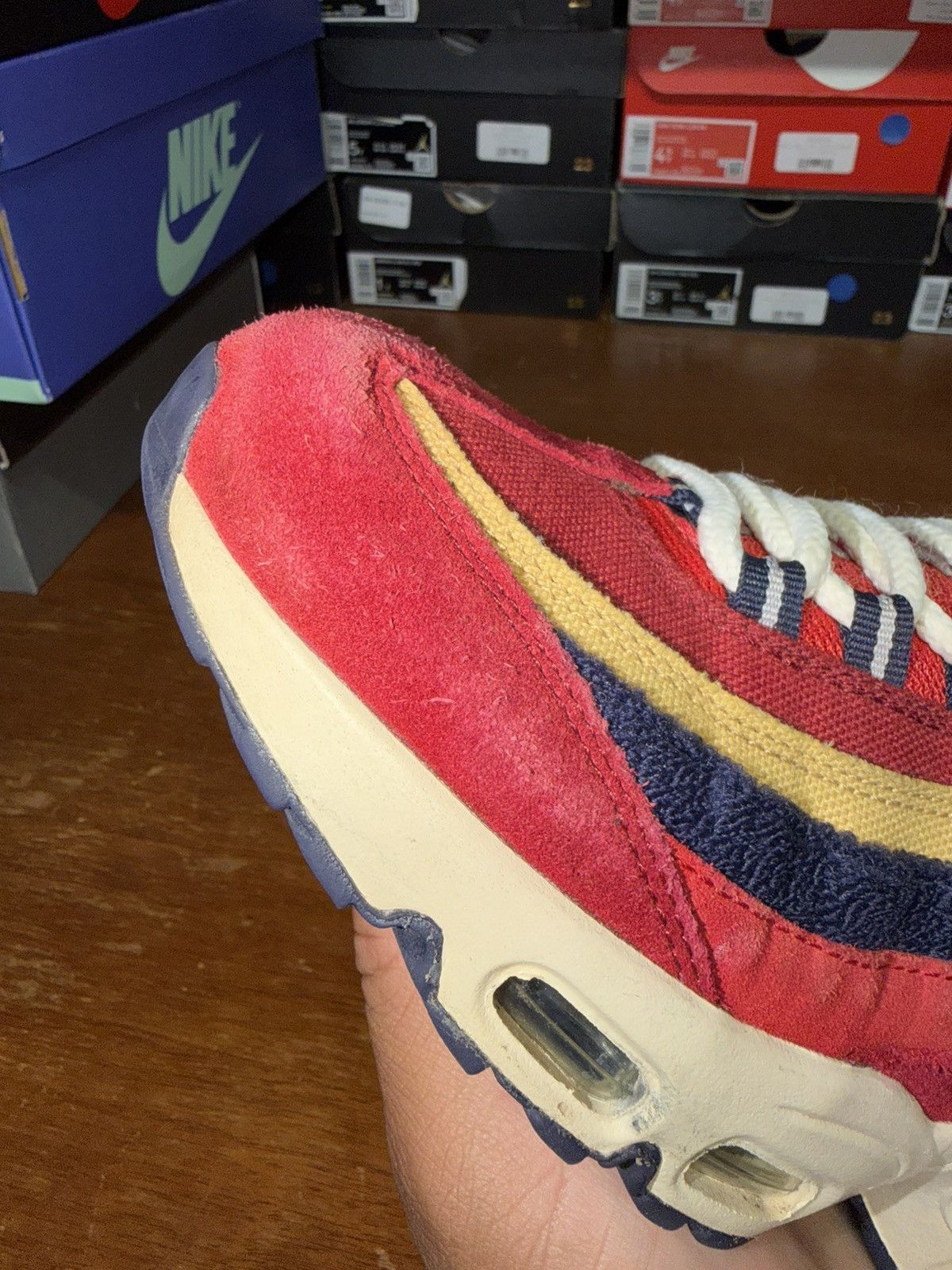 Nike Nike Air Max 95 Premium Red Crush size 8 Size US 8 / EU 41 - 9 Thumbnail